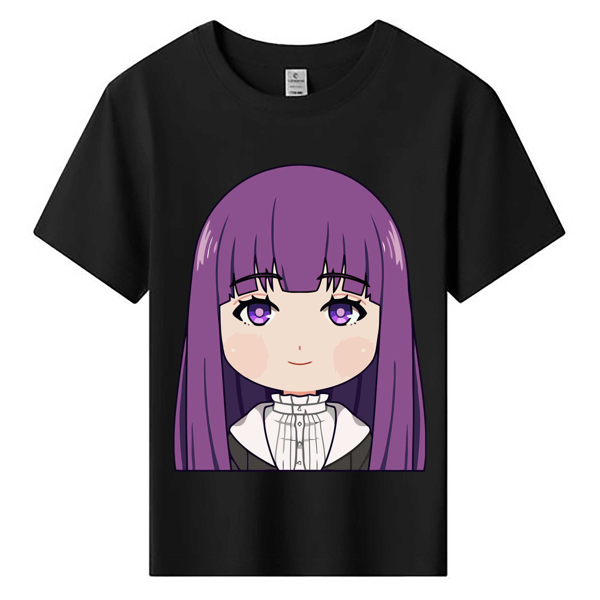 （画像用） 葬送のフリーレン Frieren 綿100％キッズTシャツ（フロントプリント）