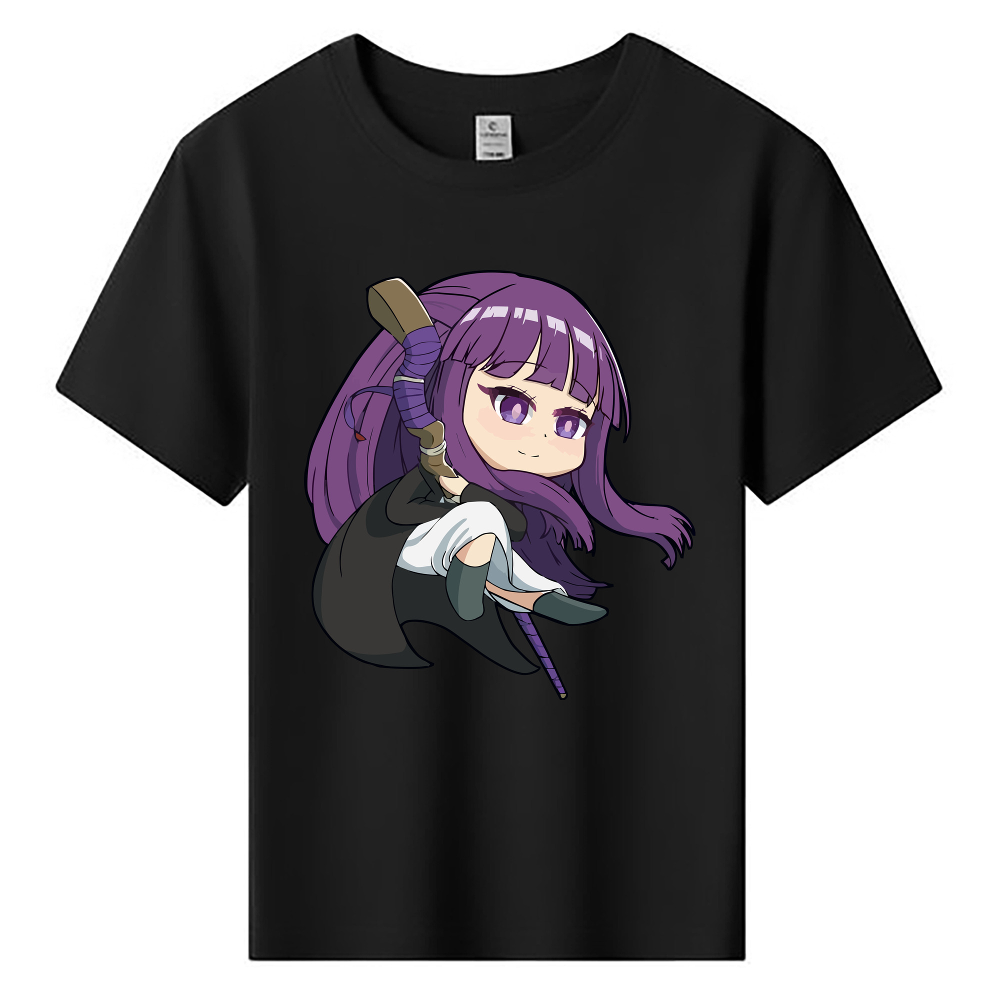 （画像用） 葬送のフリーレン Frieren 綿100％キッズTシャツ（フロントプリント）