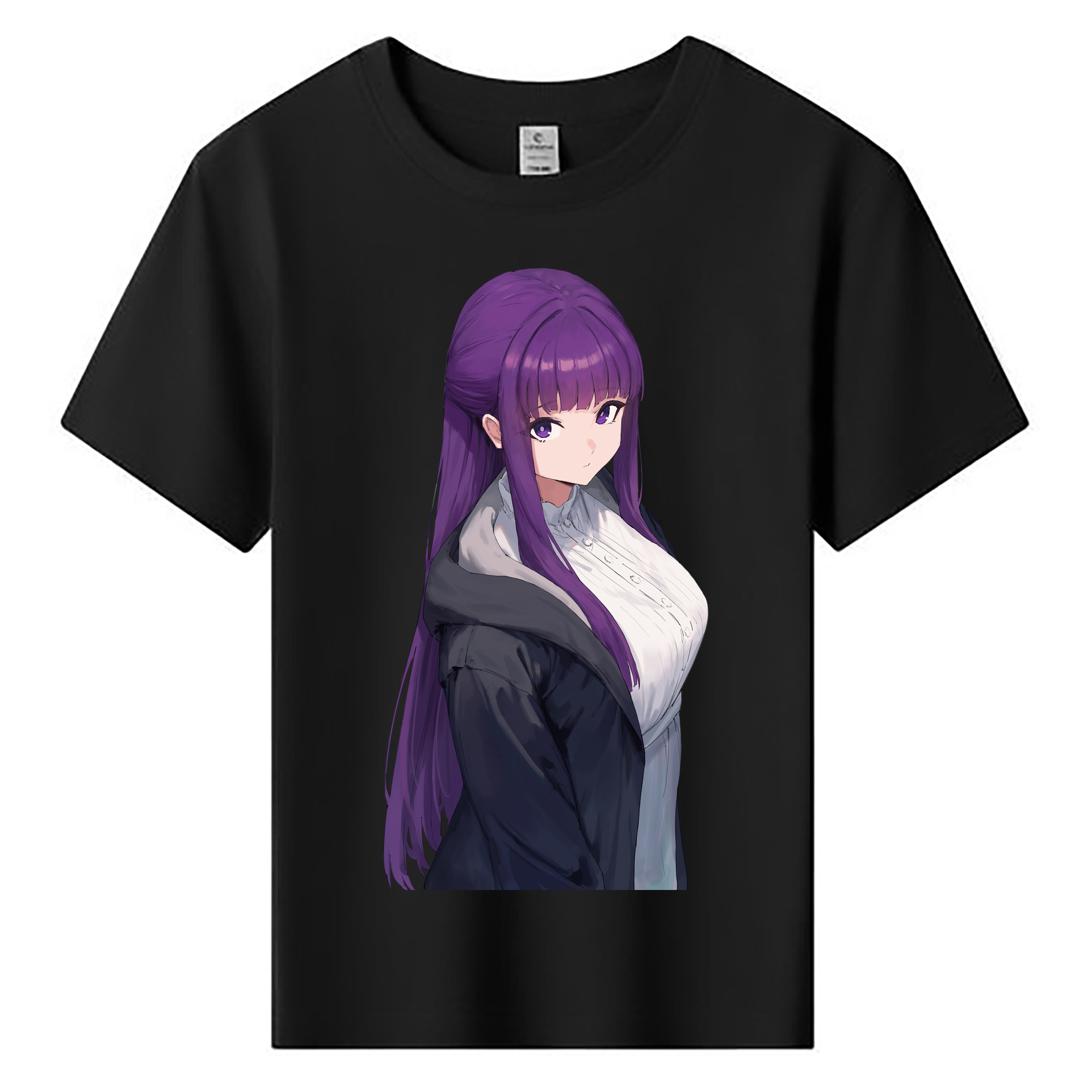 （画像用） 葬送のフリーレン Frieren 綿100％キッズTシャツ（フロントプリント）