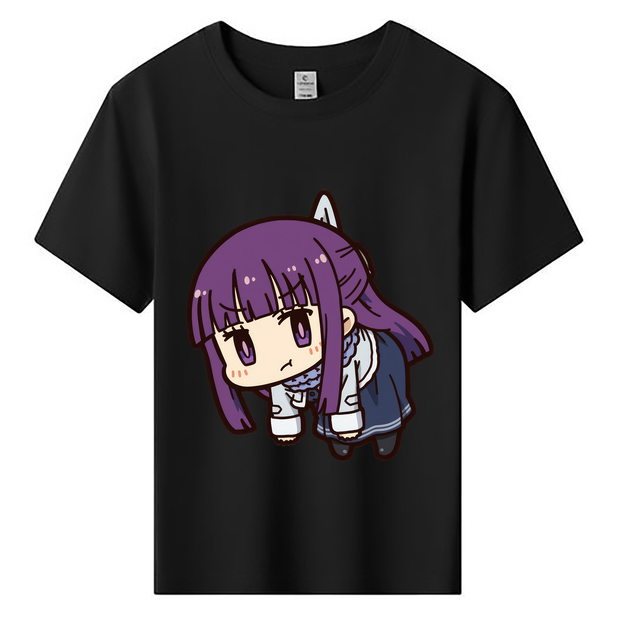 （画像用） 葬送のフリーレン Frieren 綿100％キッズTシャツ（フロントプリント）