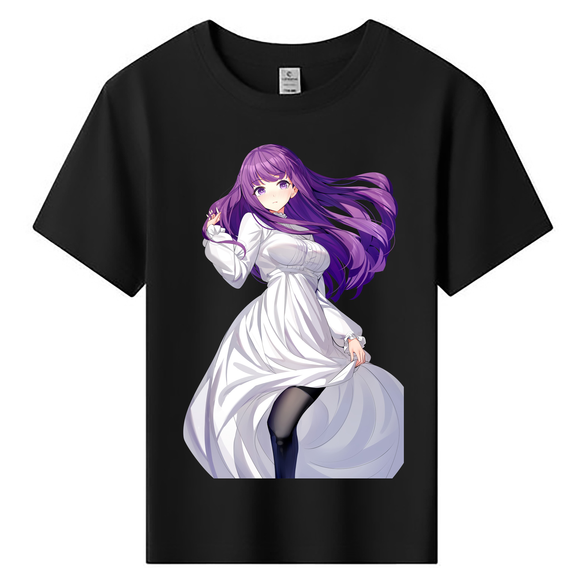 （画像用） 葬送のフリーレン Frieren 綿100％キッズTシャツ（フロントプリント）
