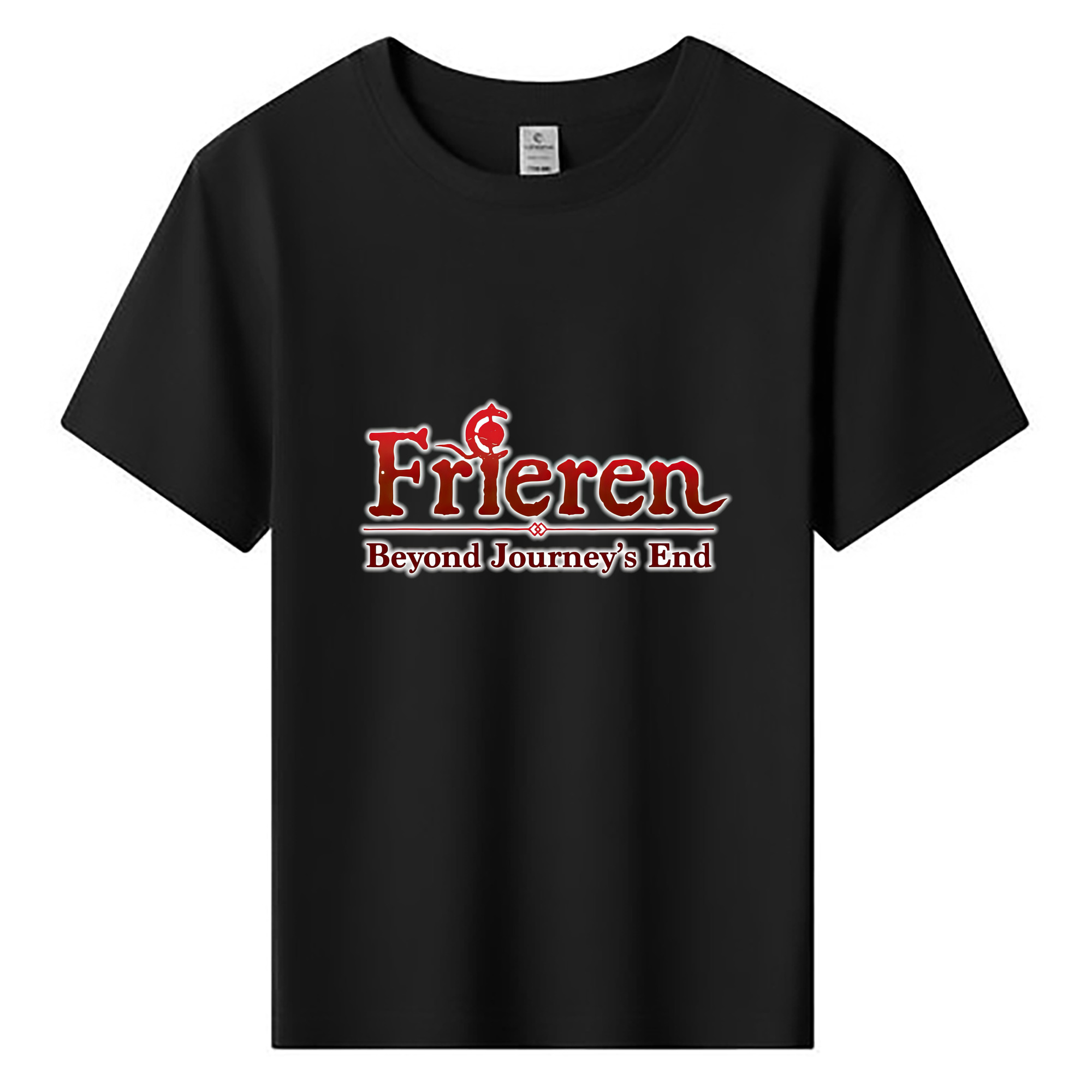 （画像用） 葬送のフリーレン Frieren 綿100％キッズTシャツ（フロントプリント）
