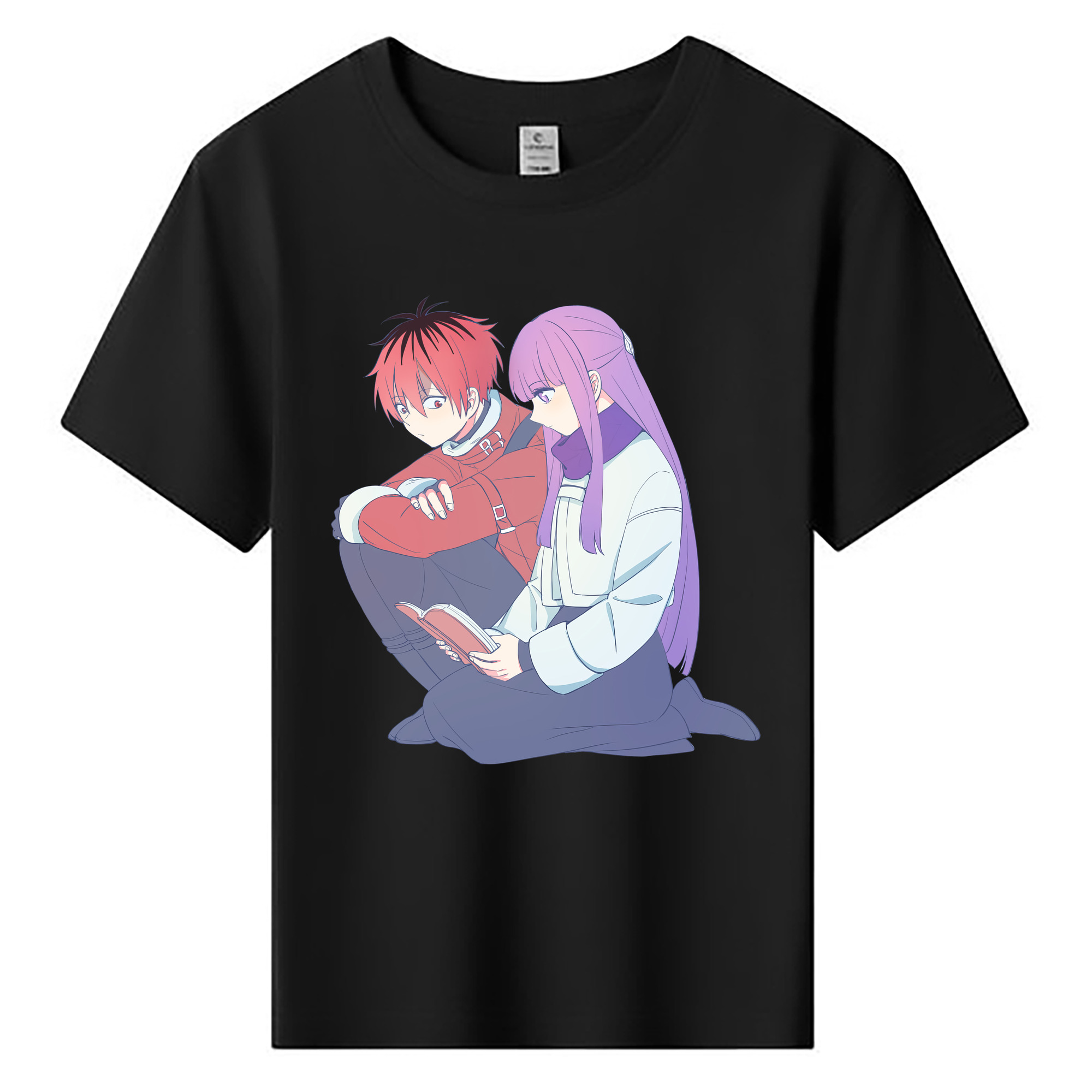 （画像用） 葬送のフリーレン Frieren 綿100％キッズTシャツ（フロントプリント）