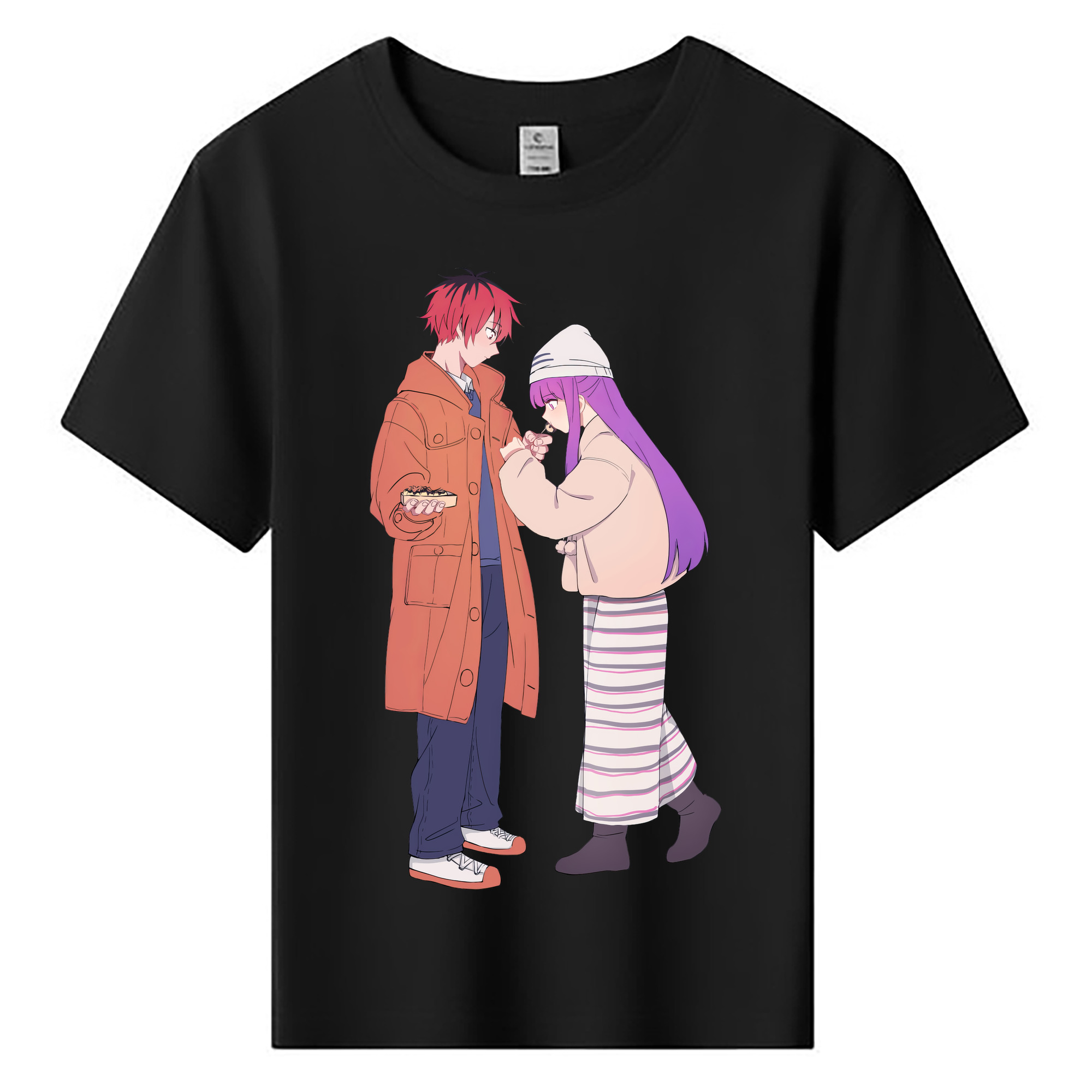 （画像用） 葬送のフリーレン Frieren 綿100％キッズTシャツ（フロントプリント）