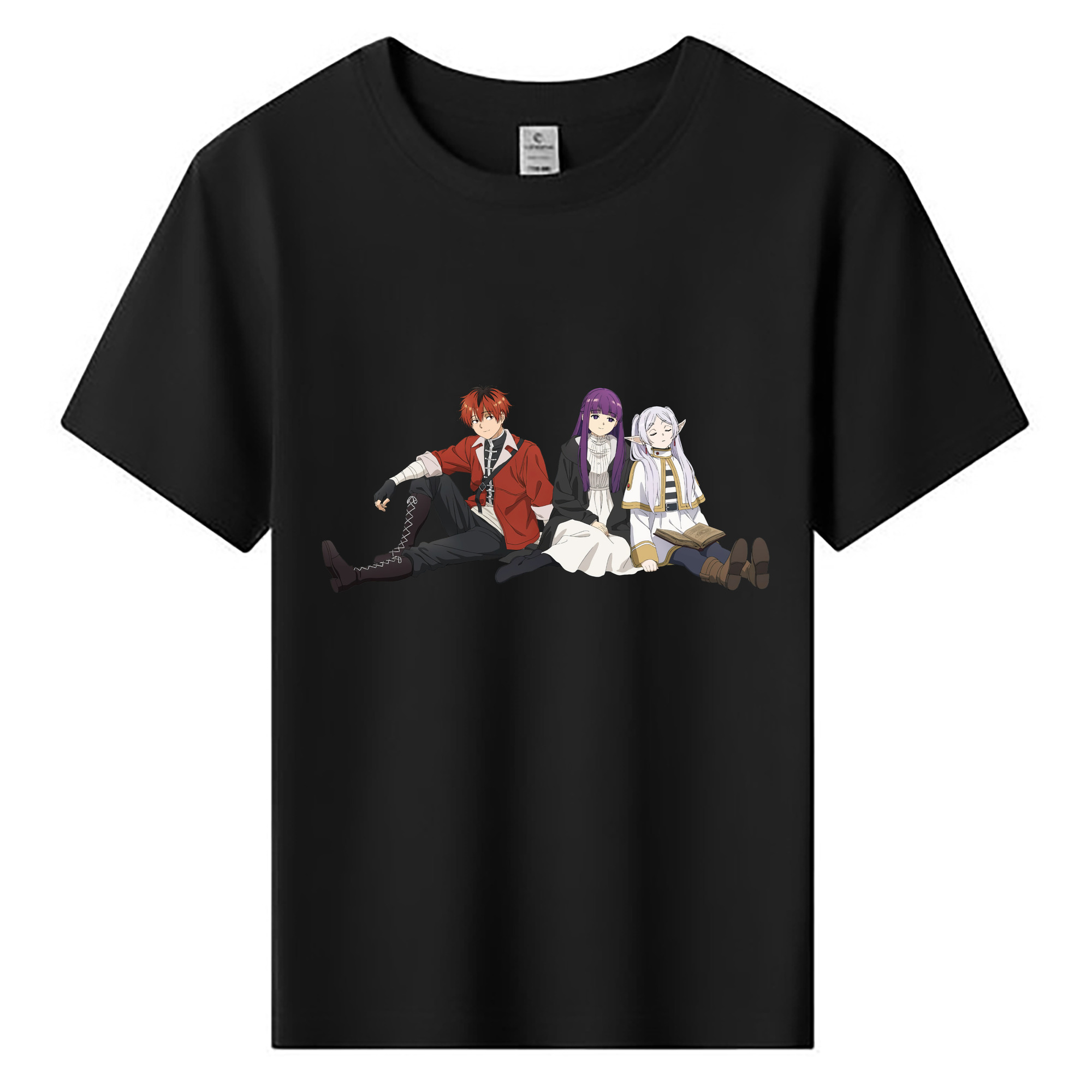 （画像用） 葬送のフリーレン Frieren 綿100％キッズTシャツ（フロントプリント）