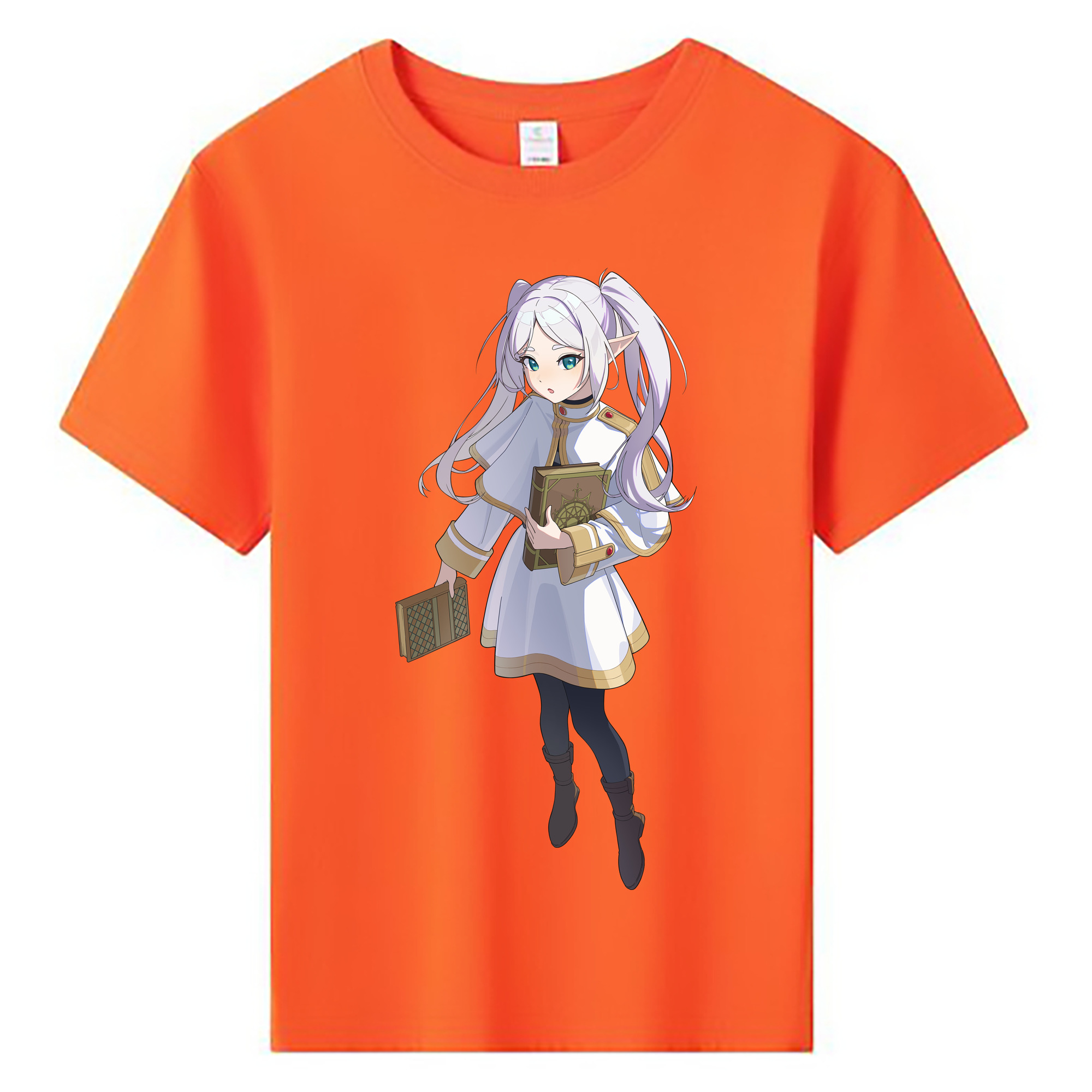 （画像用） 葬送のフリーレン Frieren 綿100％キッズTシャツ（フロントプリント）