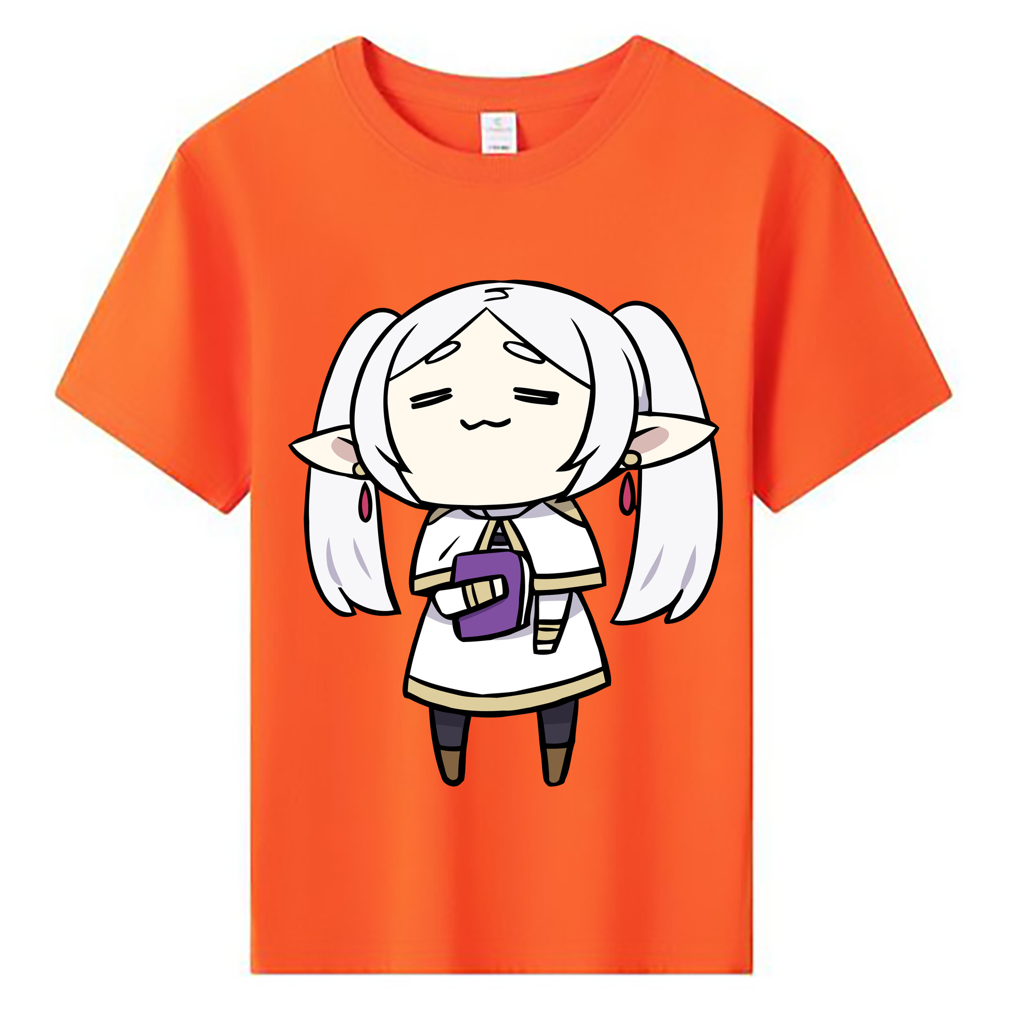 （画像用） 葬送のフリーレン Frieren 綿100％キッズTシャツ（フロントプリント）