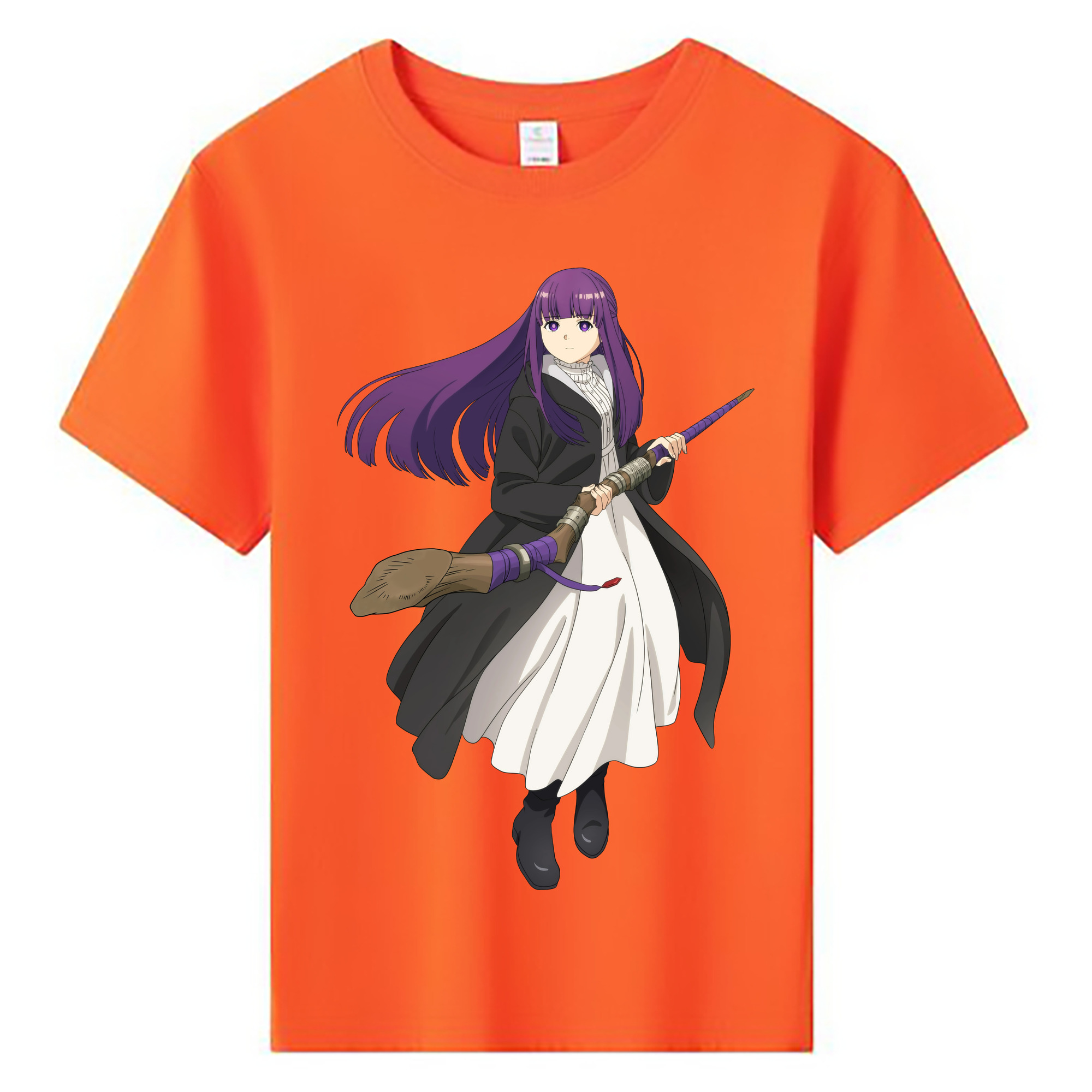 （画像用） 葬送のフリーレン Frieren 綿100％キッズTシャツ（フロントプリント）