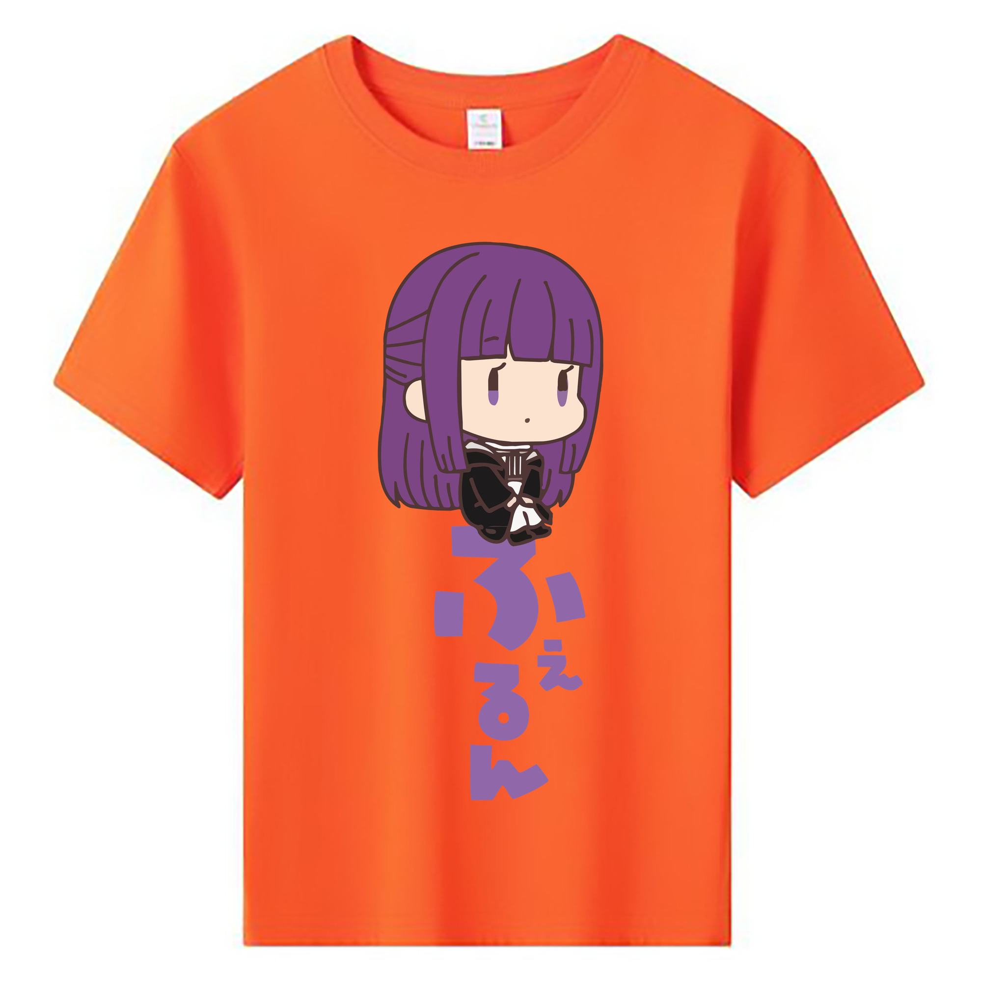 （画像用） 葬送のフリーレン Frieren 綿100％キッズTシャツ（フロントプリント）