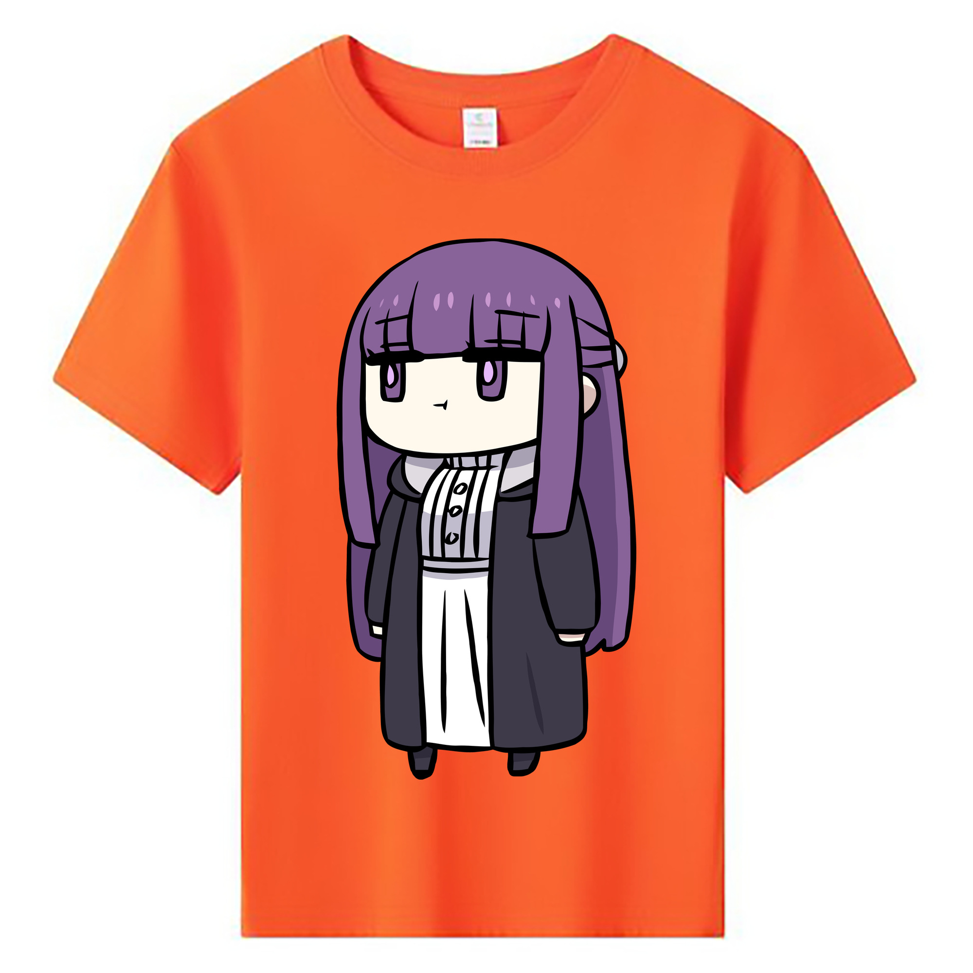 （画像用） 葬送のフリーレン Frieren 綿100％キッズTシャツ（フロントプリント）