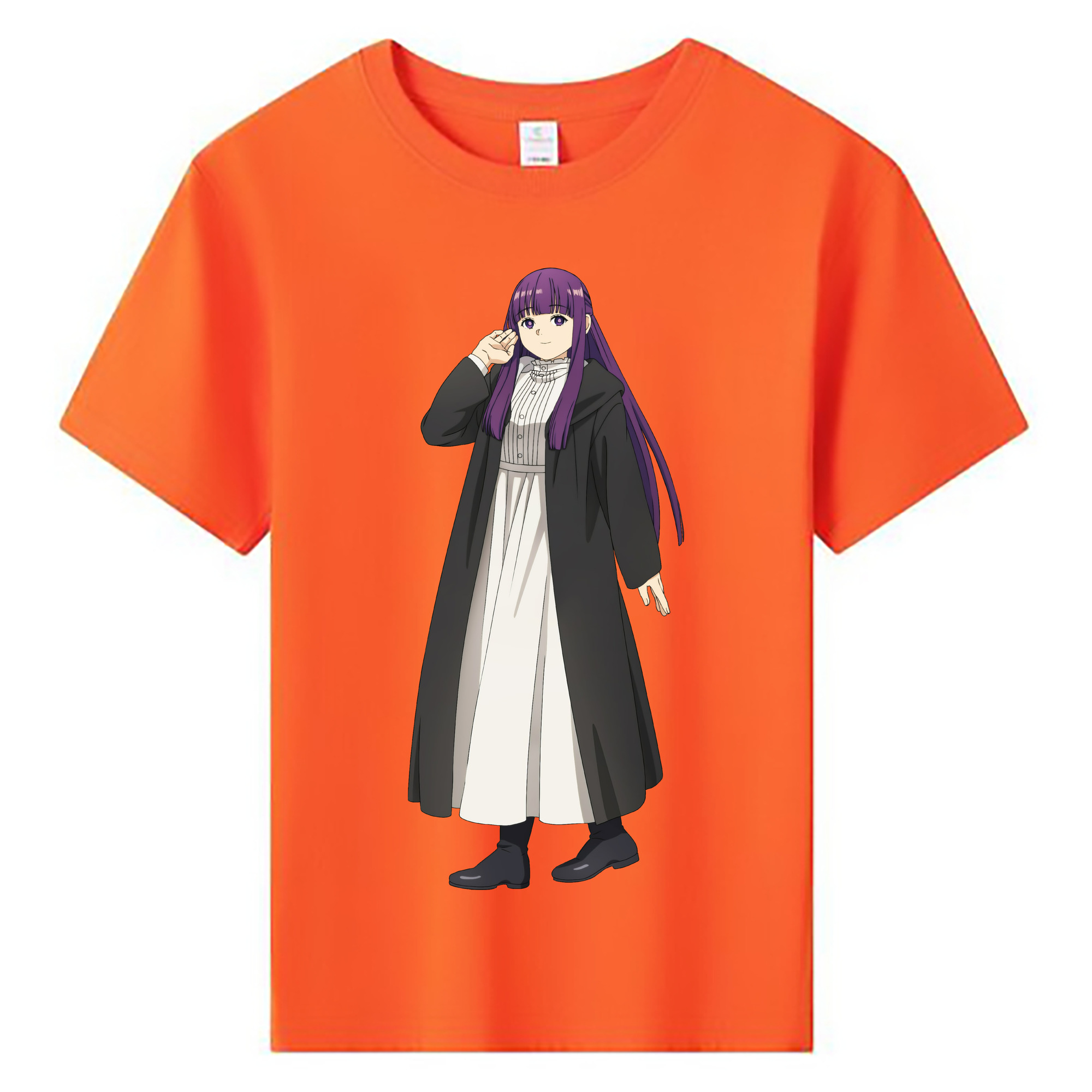 （画像用） 葬送のフリーレン Frieren 綿100％キッズTシャツ（フロントプリント）