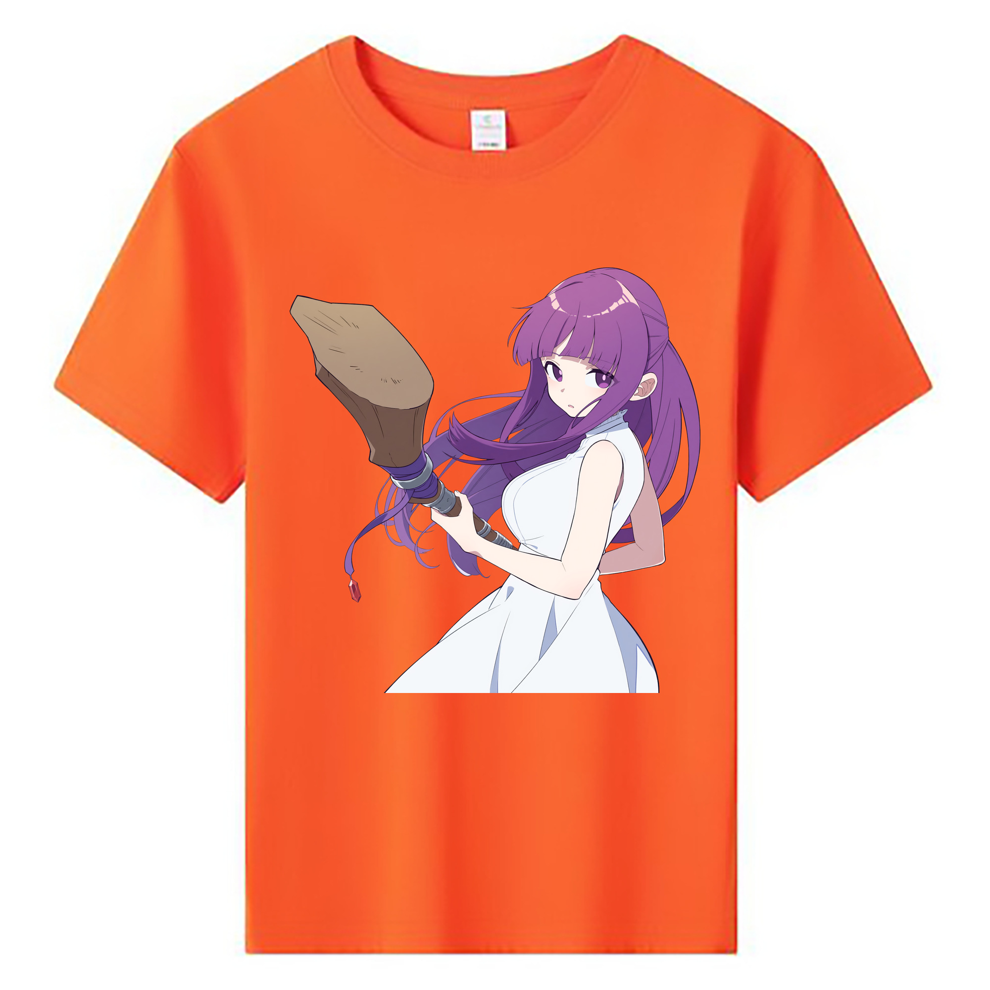 （画像用） 葬送のフリーレン Frieren 綿100％キッズTシャツ（フロントプリント）