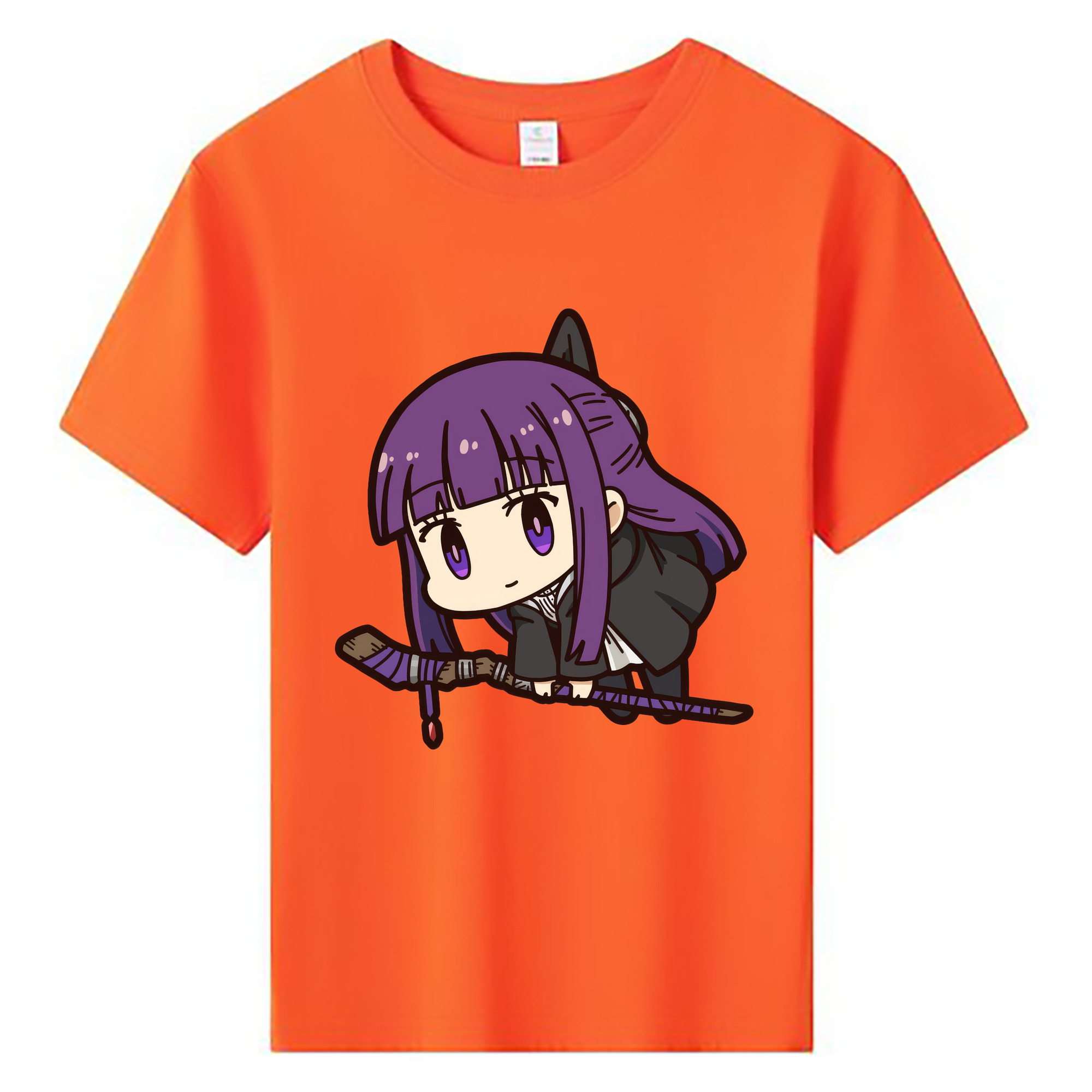 （画像用） 葬送のフリーレン Frieren 綿100％キッズTシャツ（フロントプリント）