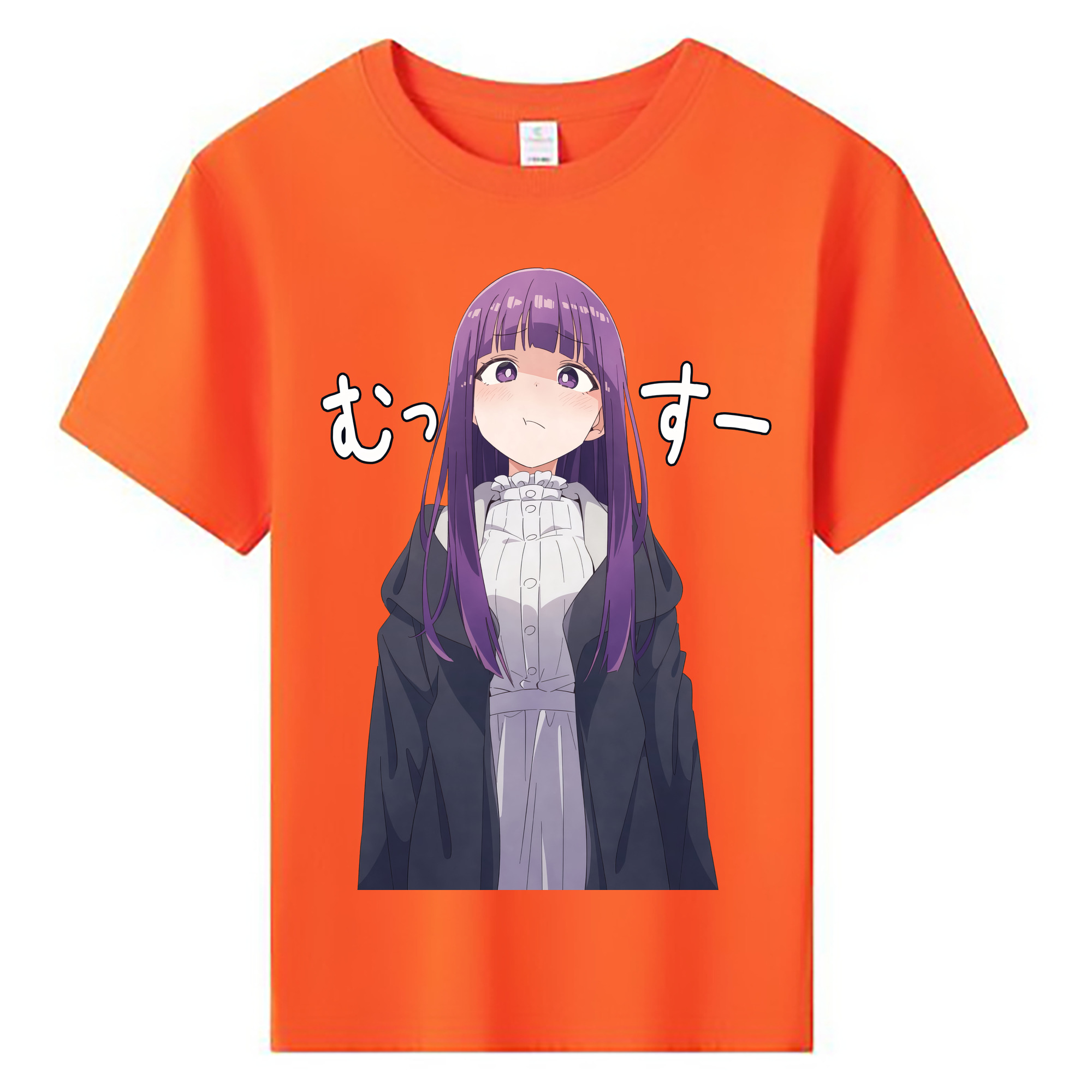 （画像用） 葬送のフリーレン Frieren 綿100％キッズTシャツ（フロントプリント）