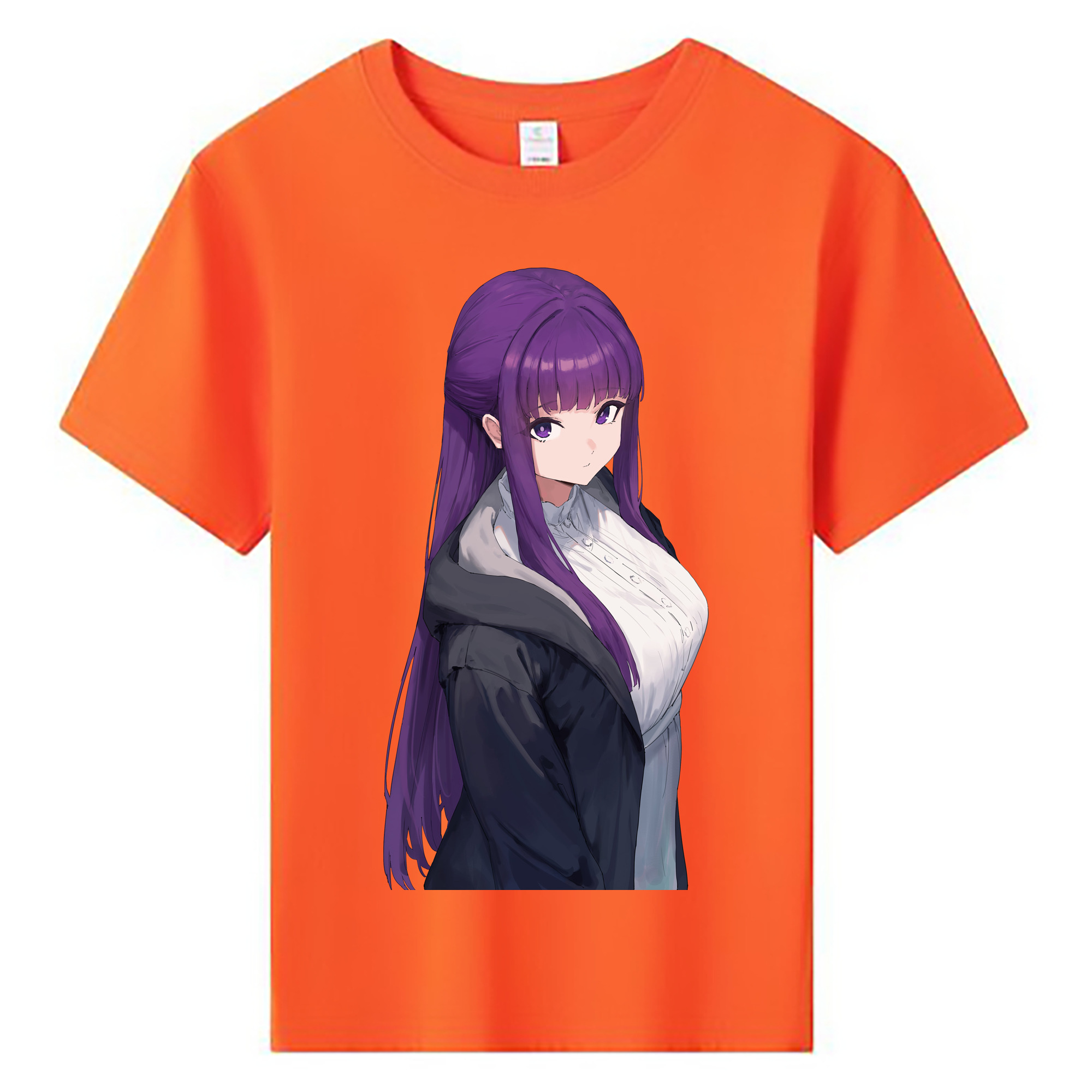 （画像用） 葬送のフリーレン Frieren 綿100％キッズTシャツ（フロントプリント）