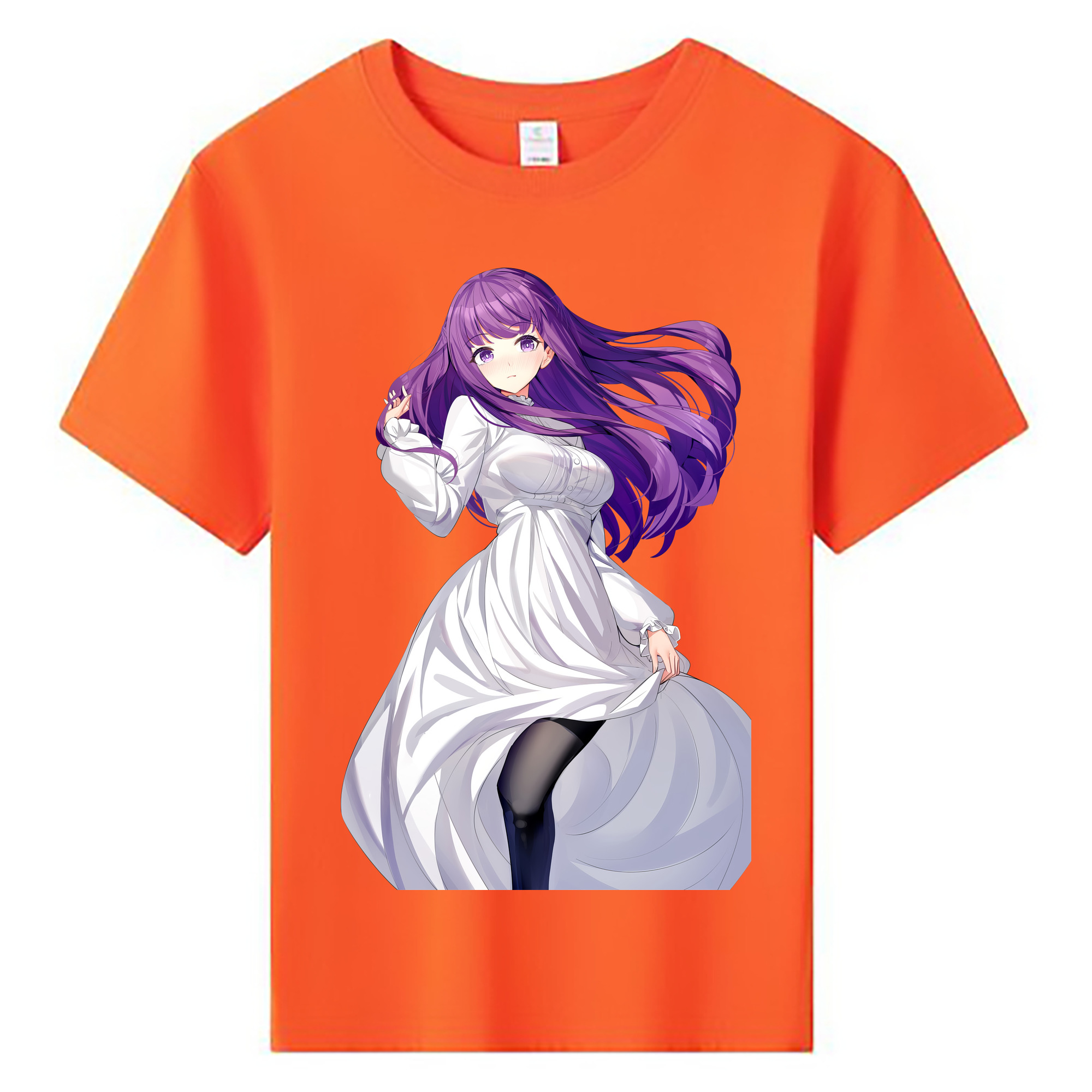 （画像用） 葬送のフリーレン Frieren 綿100％キッズTシャツ（フロントプリント）