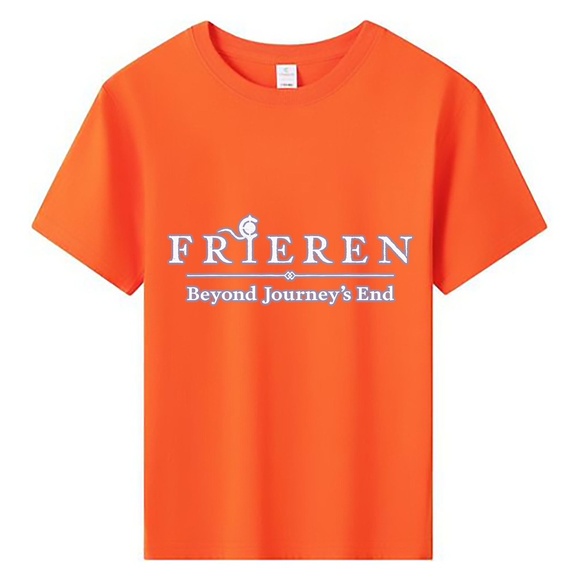 （画像用） 葬送のフリーレン Frieren 綿100％キッズTシャツ（フロントプリント）
