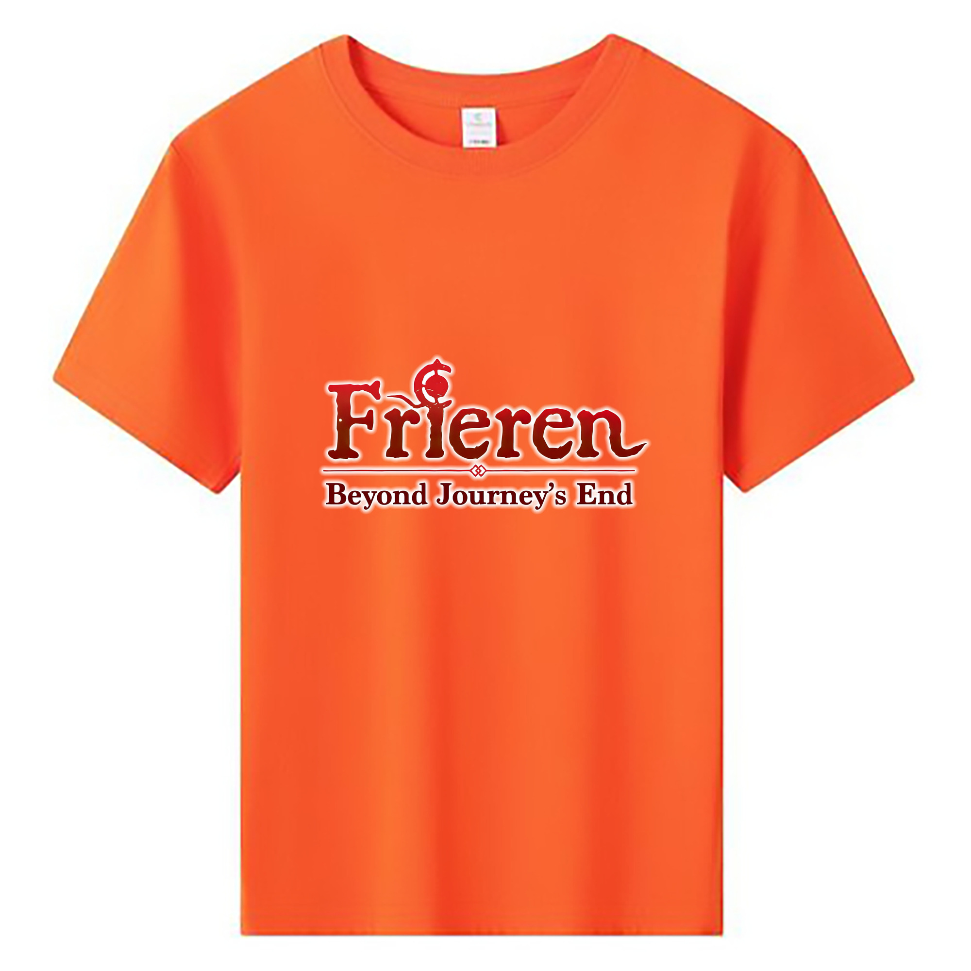（画像用） 葬送のフリーレン Frieren 綿100％キッズTシャツ（フロントプリント）