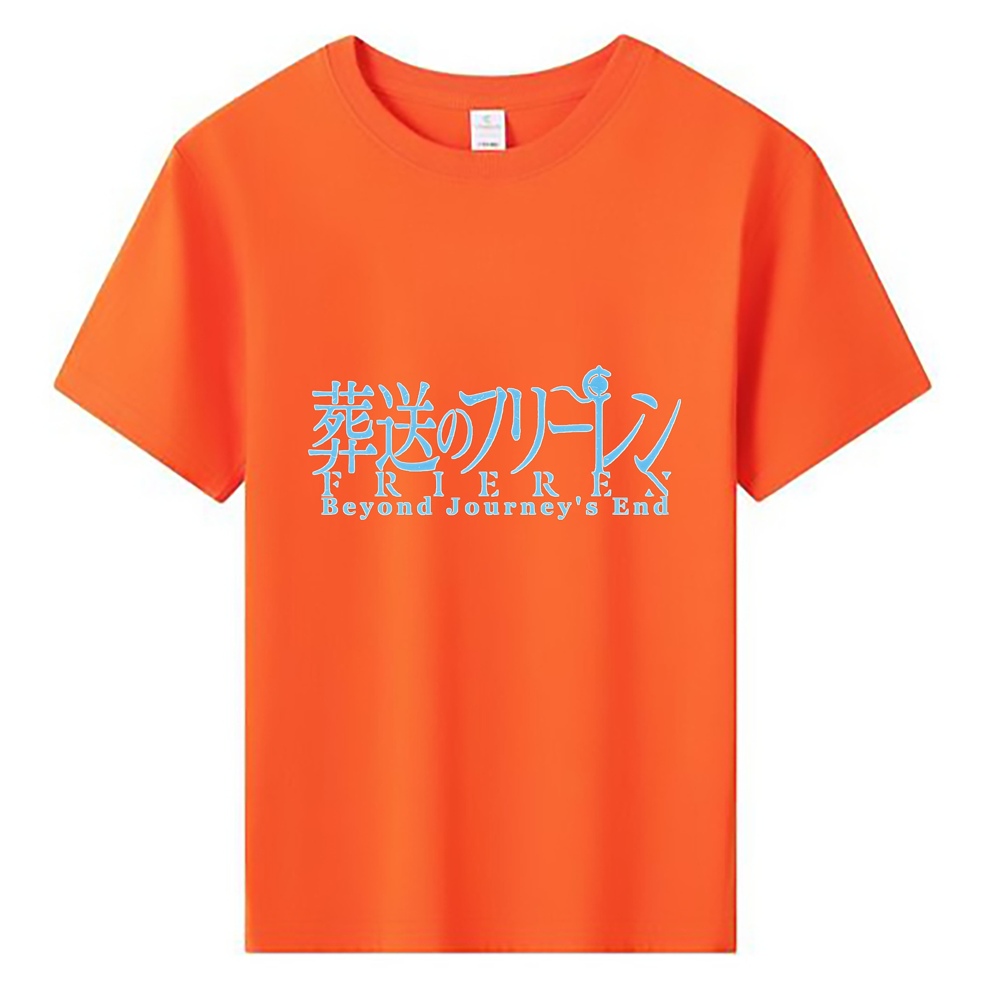 （画像用） 葬送のフリーレン Frieren 綿100％キッズTシャツ（フロントプリント）