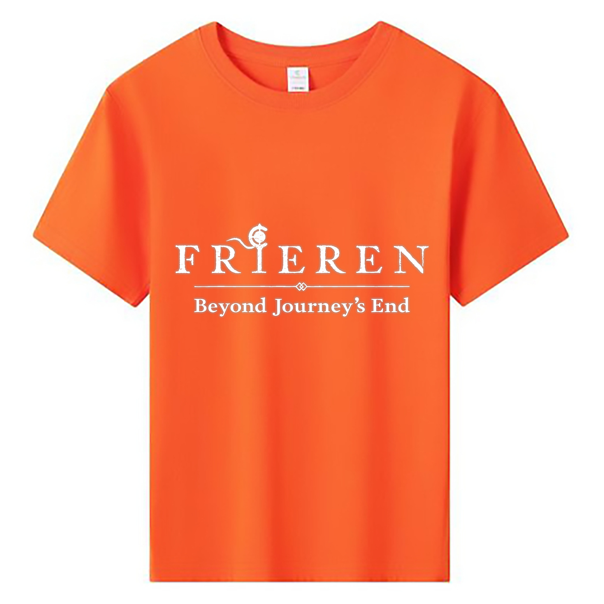 （画像用） 葬送のフリーレン Frieren 綿100％キッズTシャツ（フロントプリント）