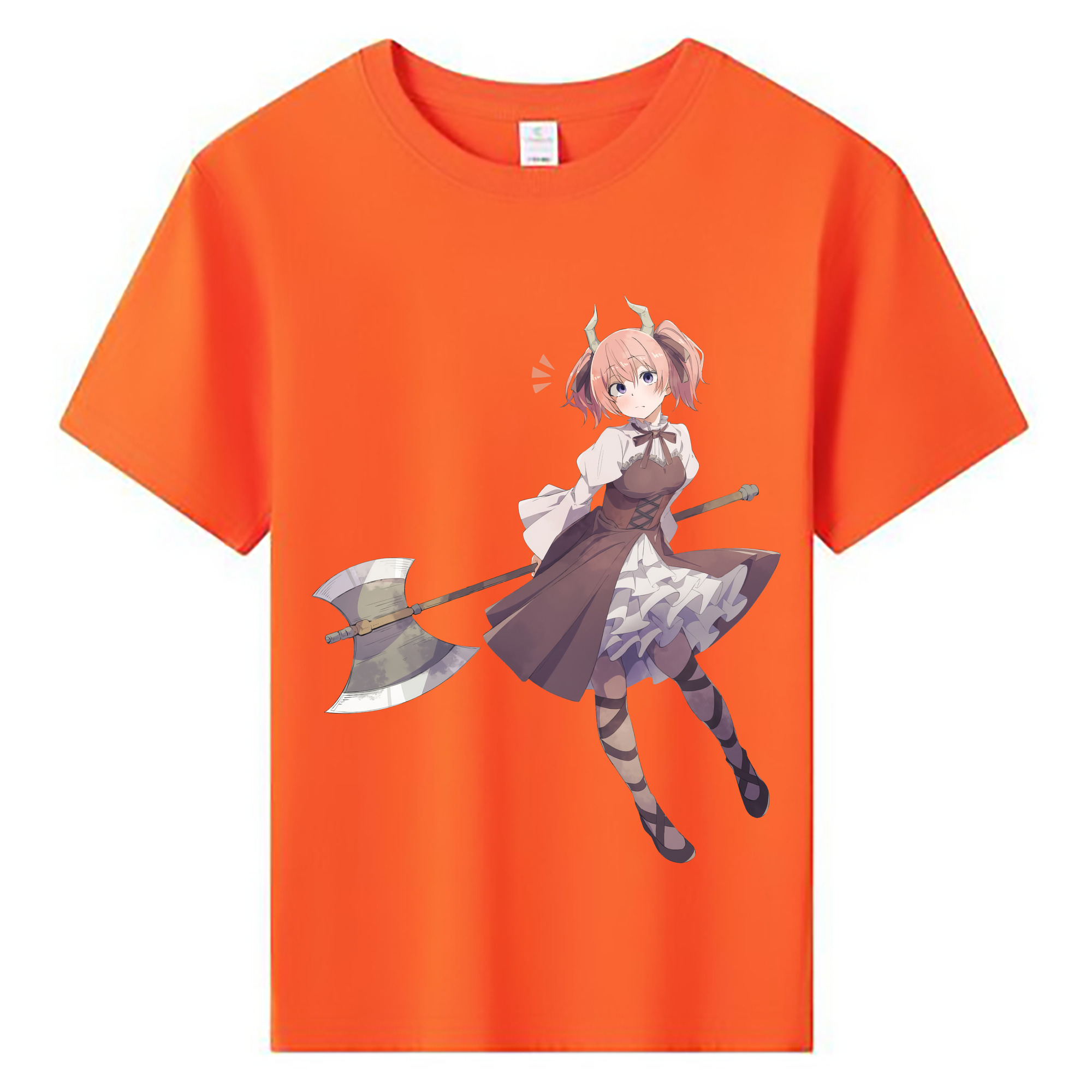（画像用） 葬送のフリーレン Frieren 綿100％キッズTシャツ（フロントプリント）