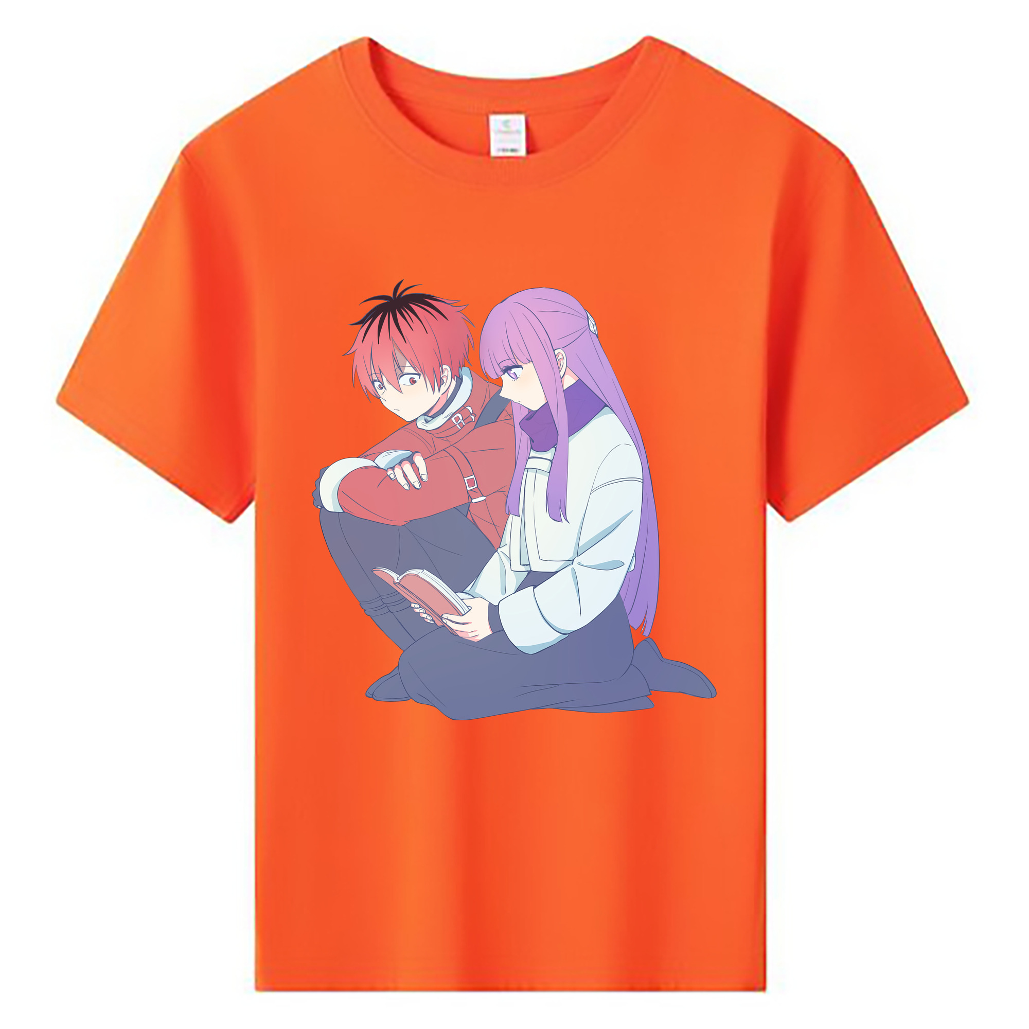 （画像用） 葬送のフリーレン Frieren 綿100％キッズTシャツ（フロントプリント）