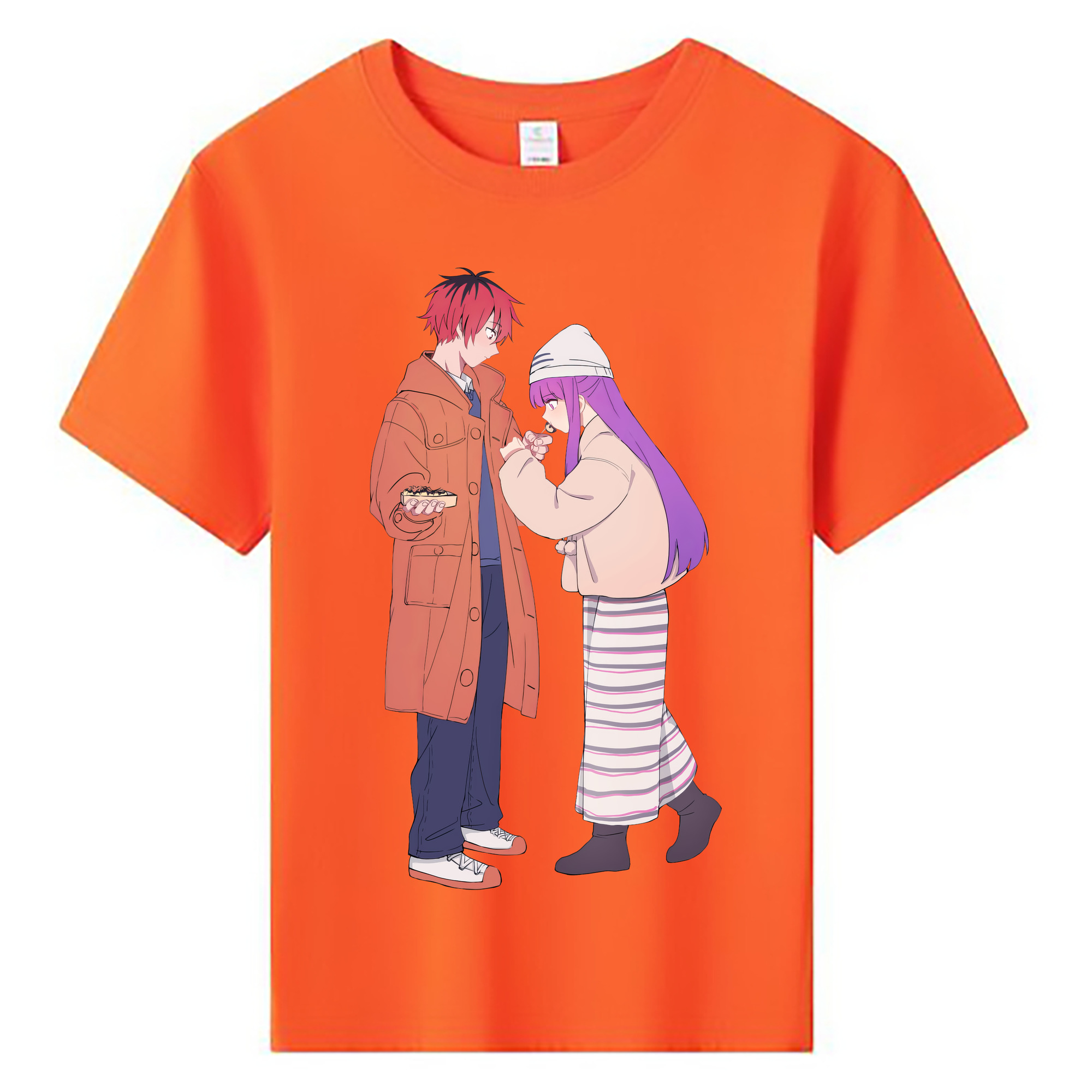 （画像用） 葬送のフリーレン Frieren 綿100％キッズTシャツ（フロントプリント）