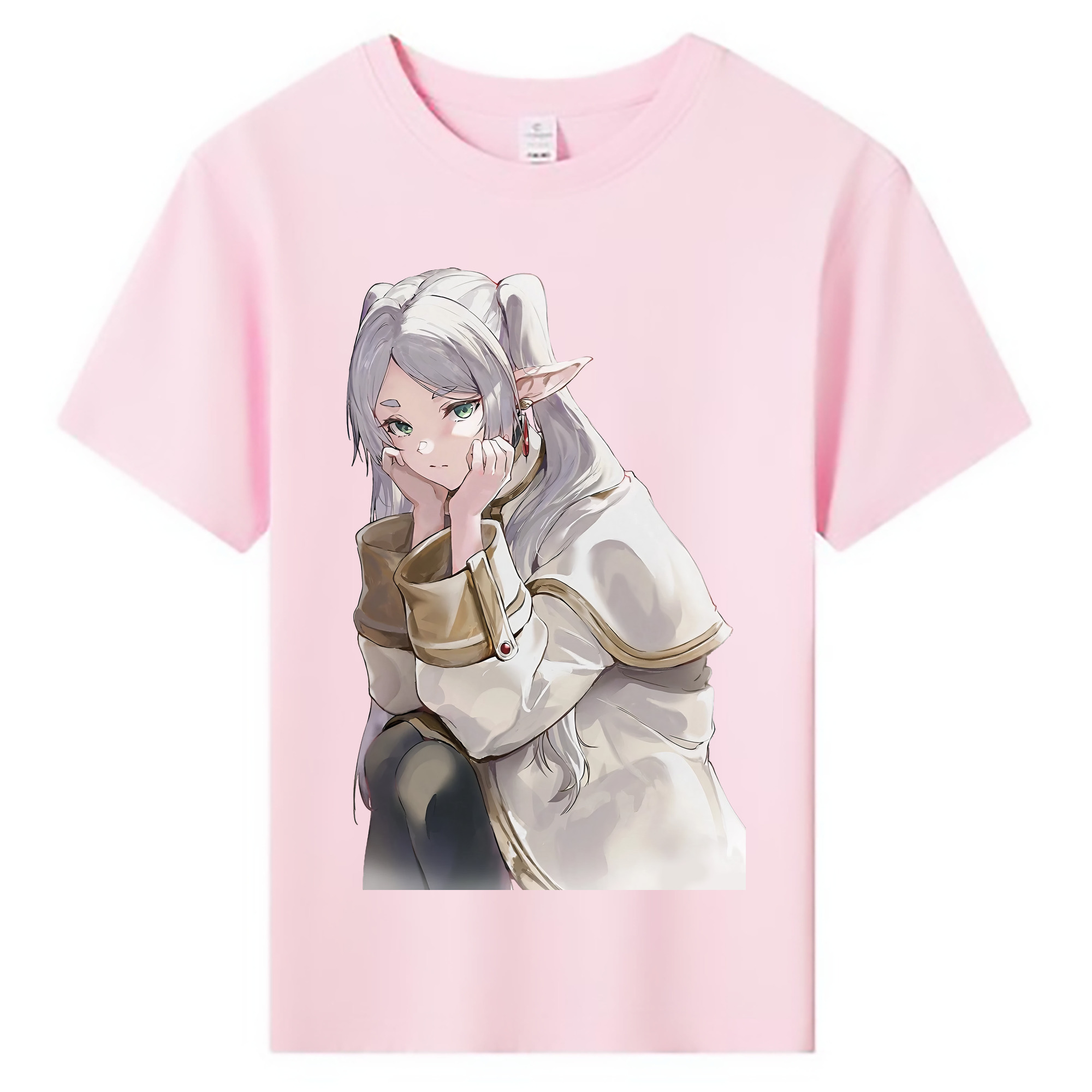 （画像用） 葬送のフリーレン Frieren 綿100％キッズTシャツ（フロントプリント）