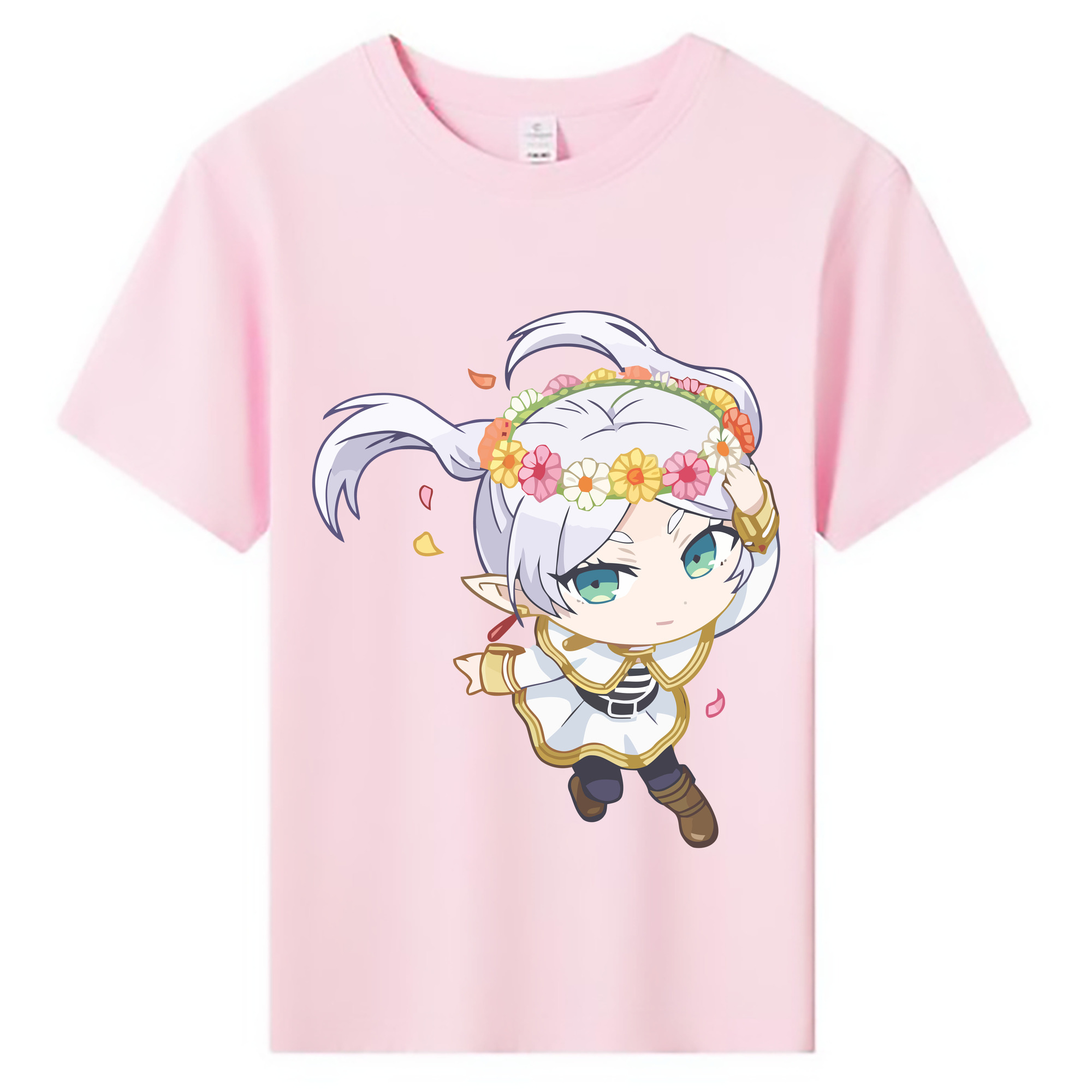 （画像用） 葬送のフリーレン Frieren 綿100％キッズTシャツ（フロントプリント）