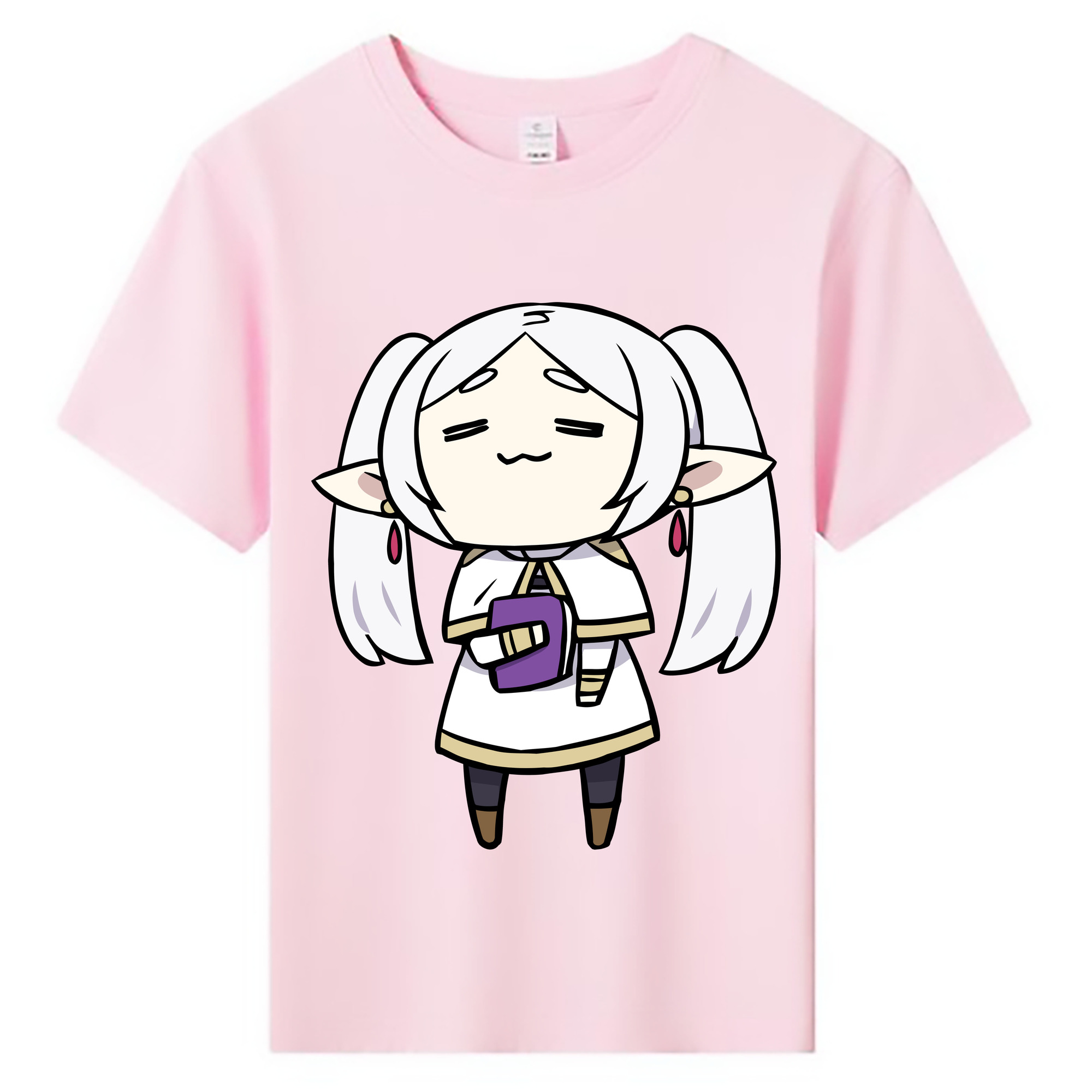（画像用） 葬送のフリーレン Frieren 綿100％キッズTシャツ（フロントプリント）