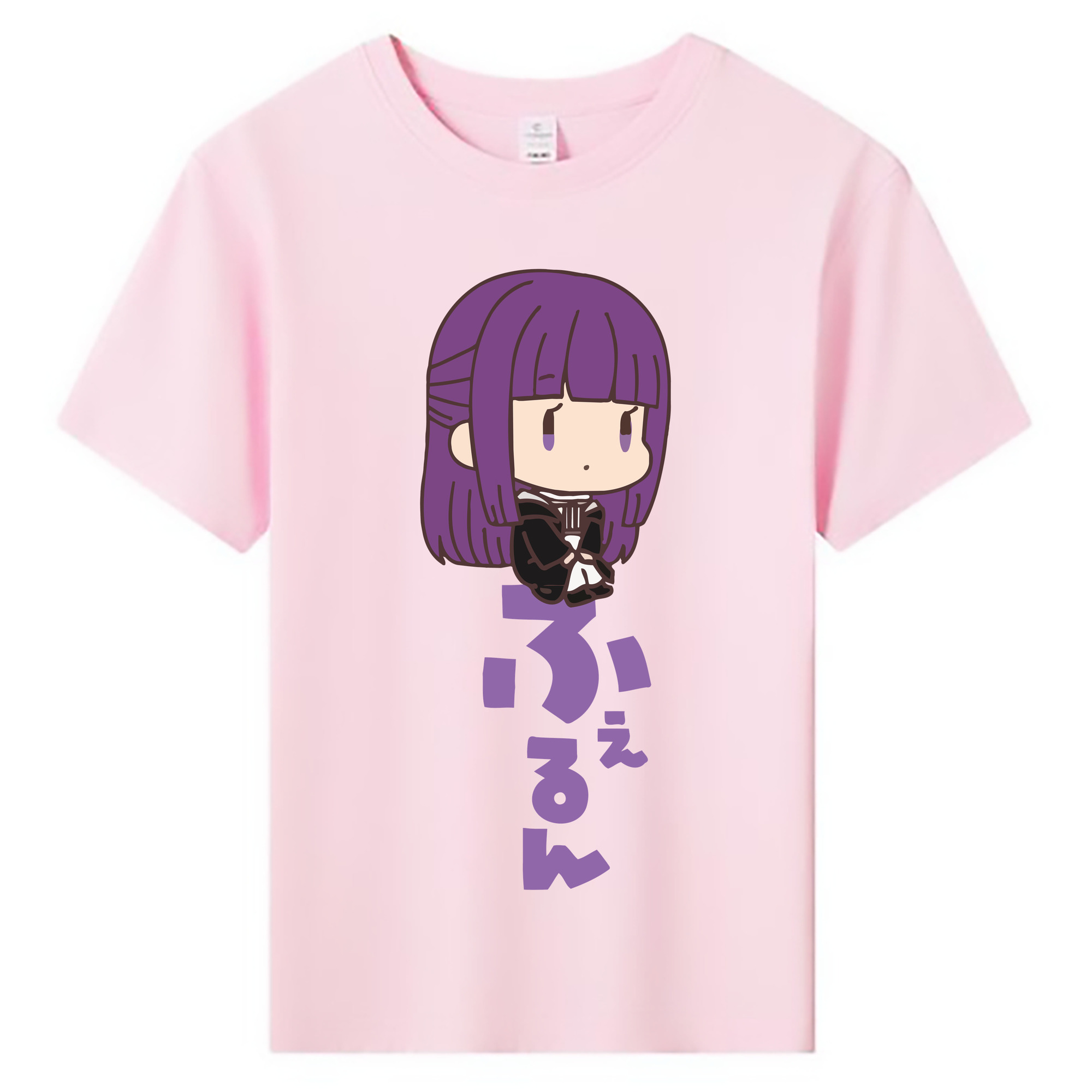 （画像用） 葬送のフリーレン Frieren 綿100％キッズTシャツ（フロントプリント）