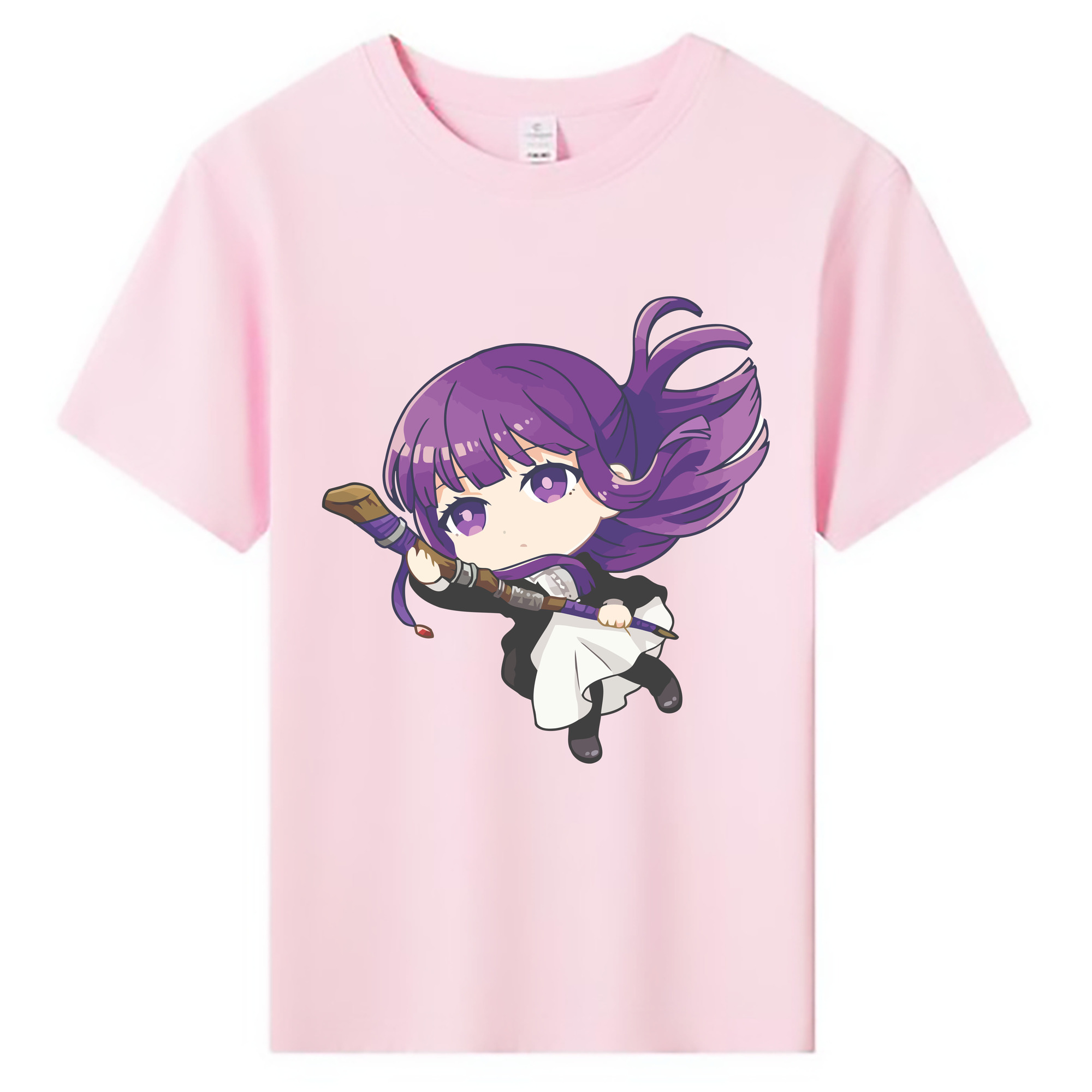（画像用） 葬送のフリーレン Frieren 綿100％キッズTシャツ（フロントプリント）