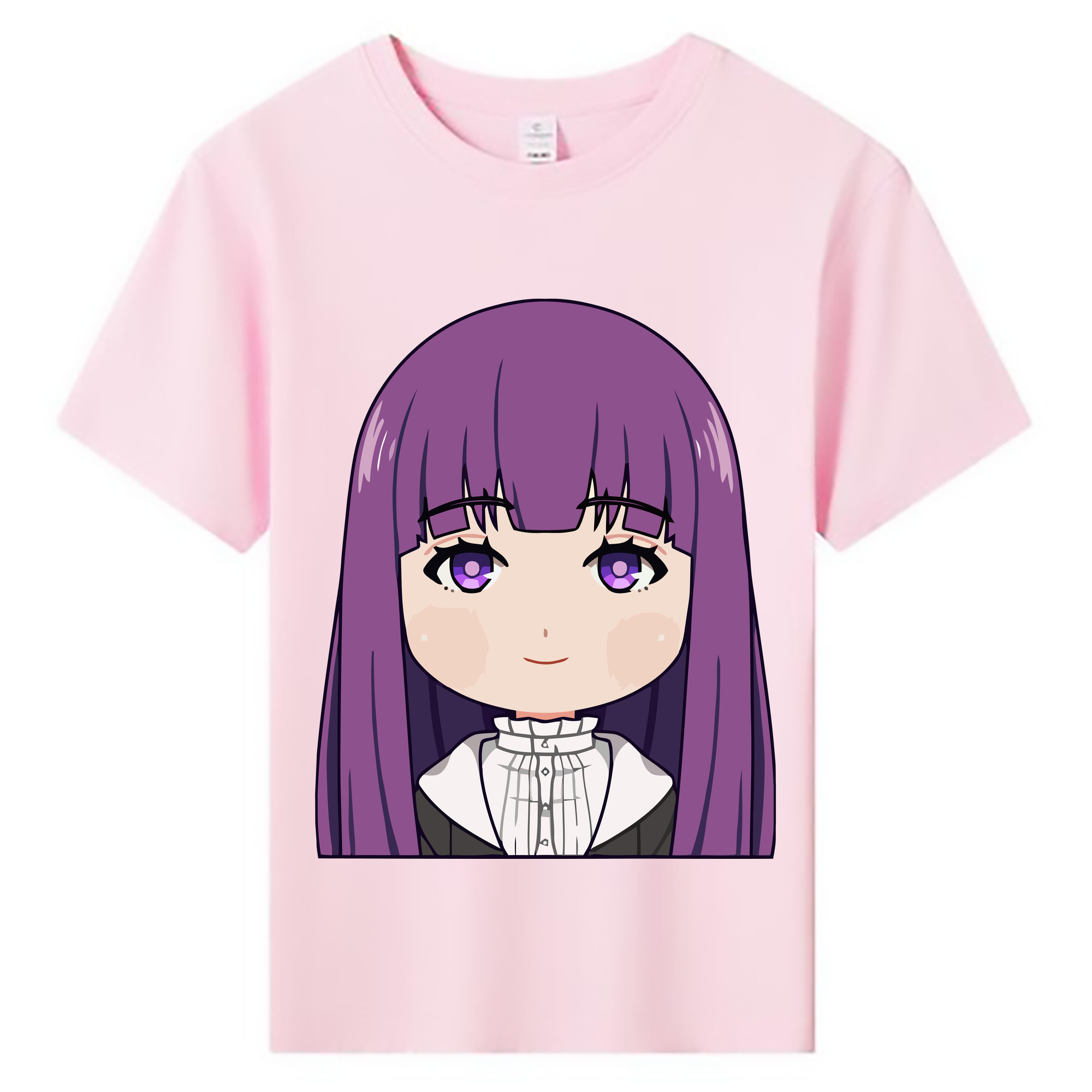 （画像用） 葬送のフリーレン Frieren 綿100％キッズTシャツ（フロントプリント）