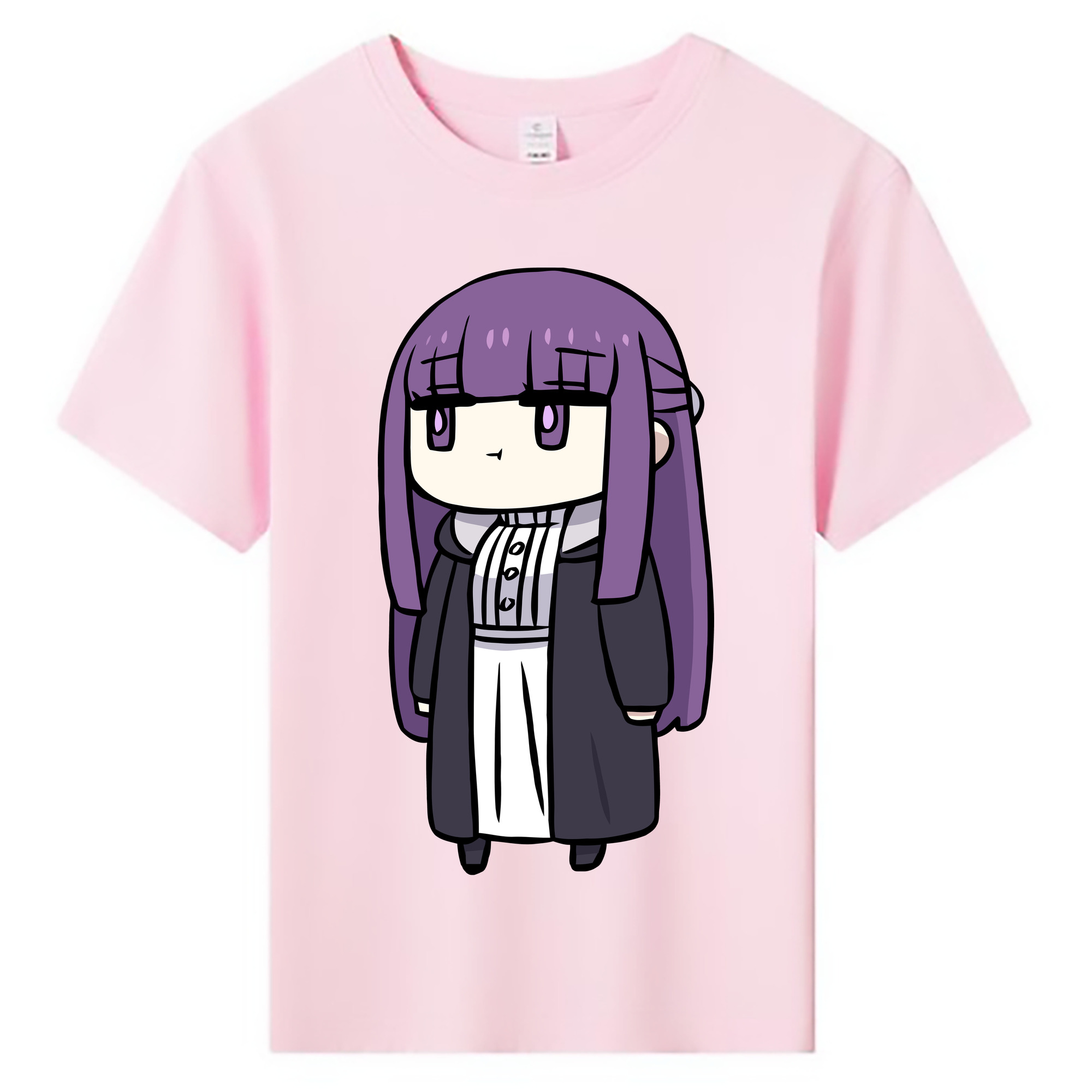 （画像用） 葬送のフリーレン Frieren 綿100％キッズTシャツ（フロントプリント）