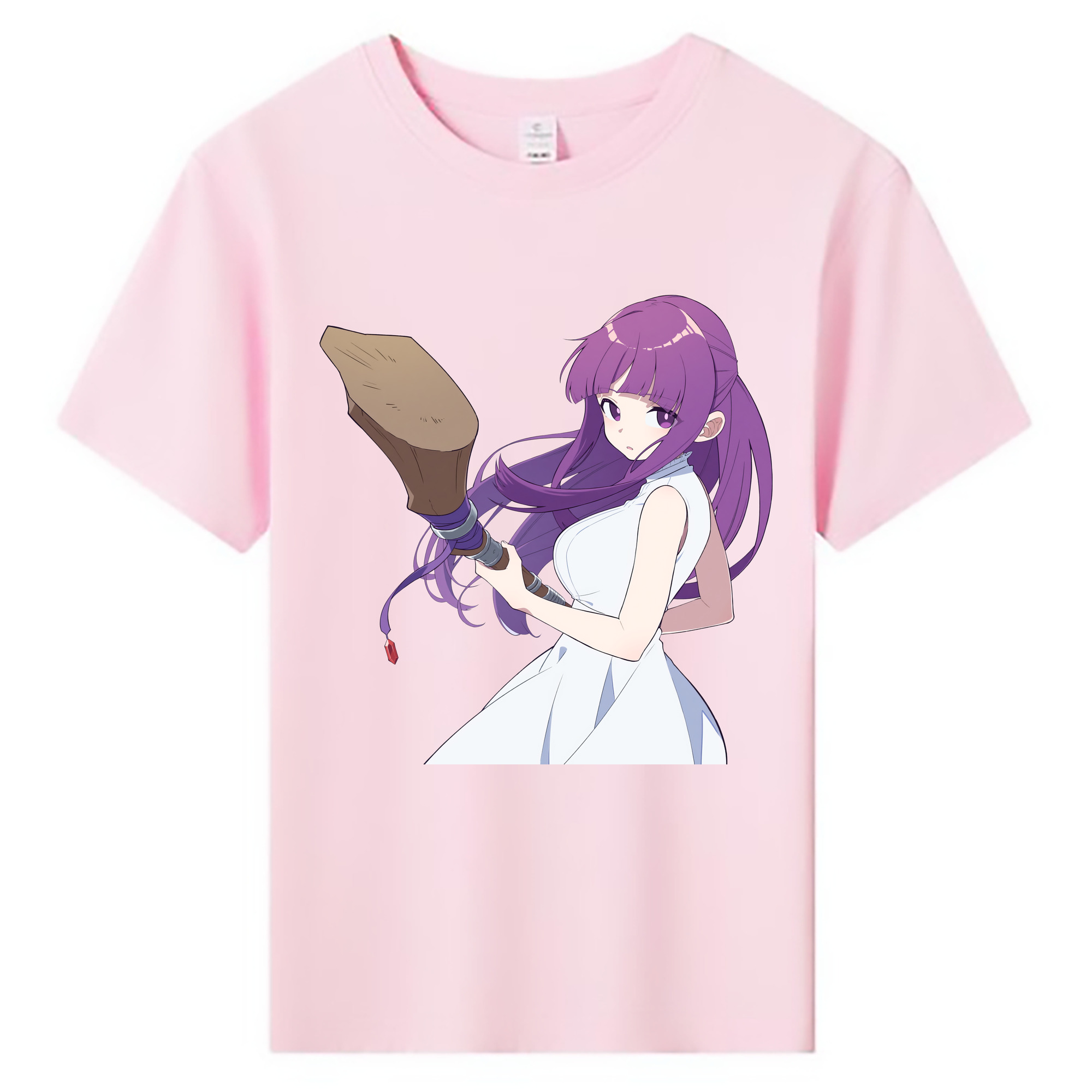 （画像用） 葬送のフリーレン Frieren 綿100％キッズTシャツ（フロントプリント）
