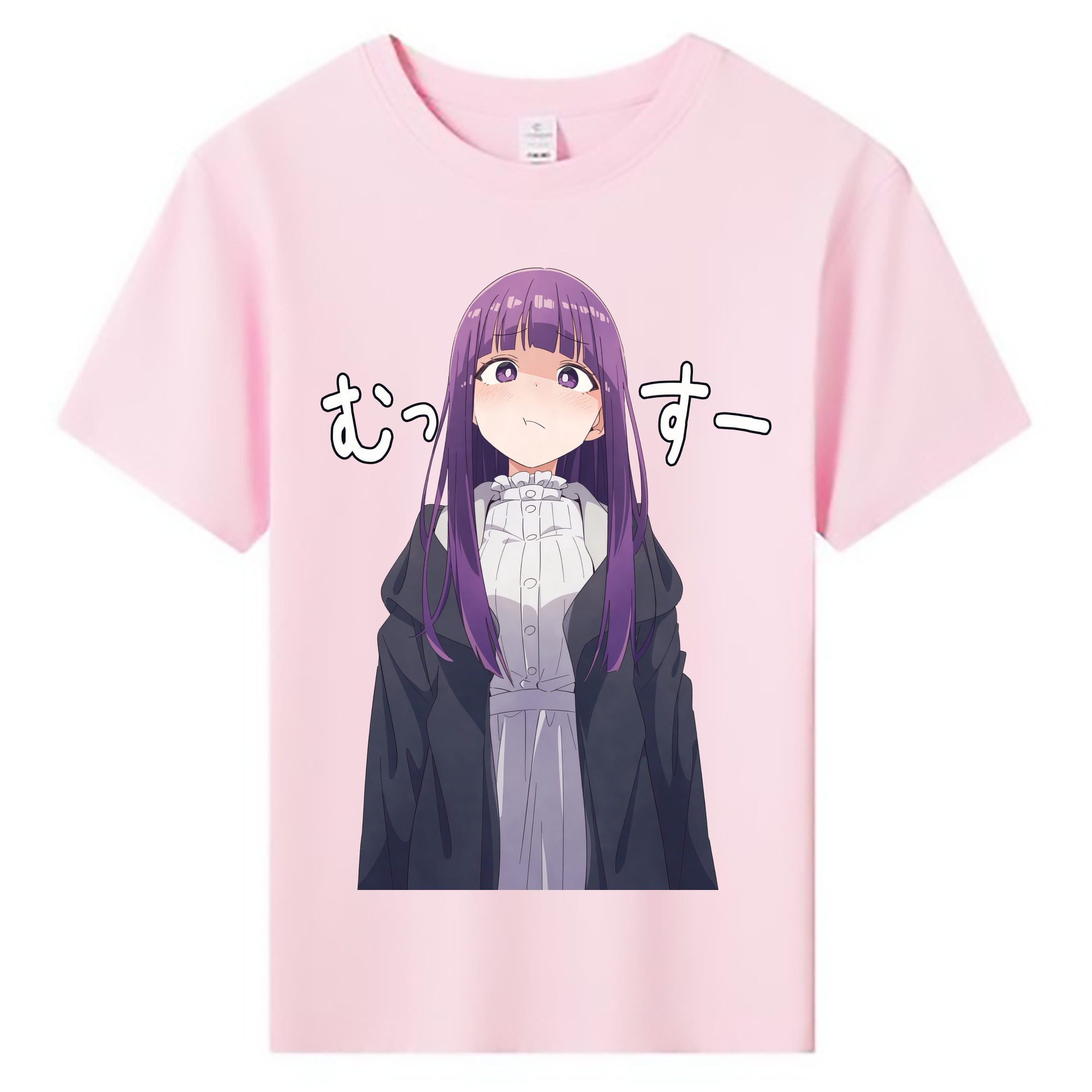 （画像用） 葬送のフリーレン Frieren 綿100％キッズTシャツ（フロントプリント）