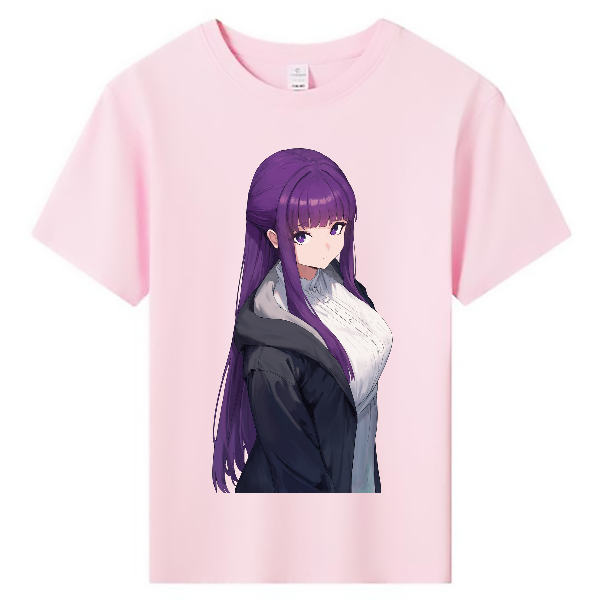 （画像用） 葬送のフリーレン Frieren 綿100％キッズTシャツ（フロントプリント）