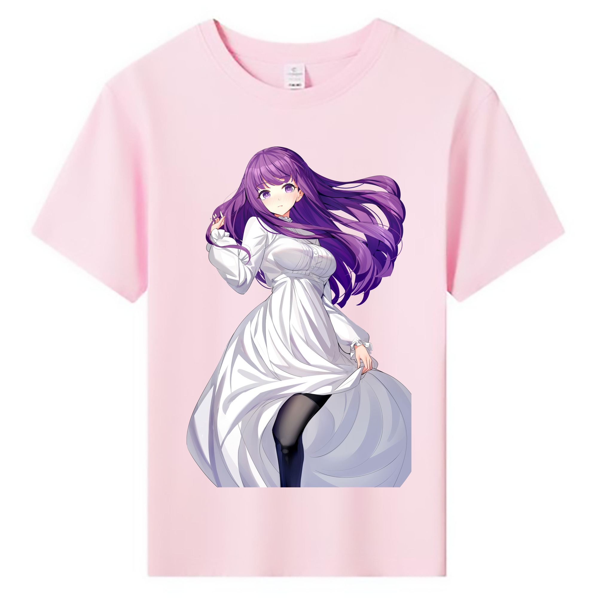 （画像用） 葬送のフリーレン Frieren 綿100％キッズTシャツ（フロントプリント）