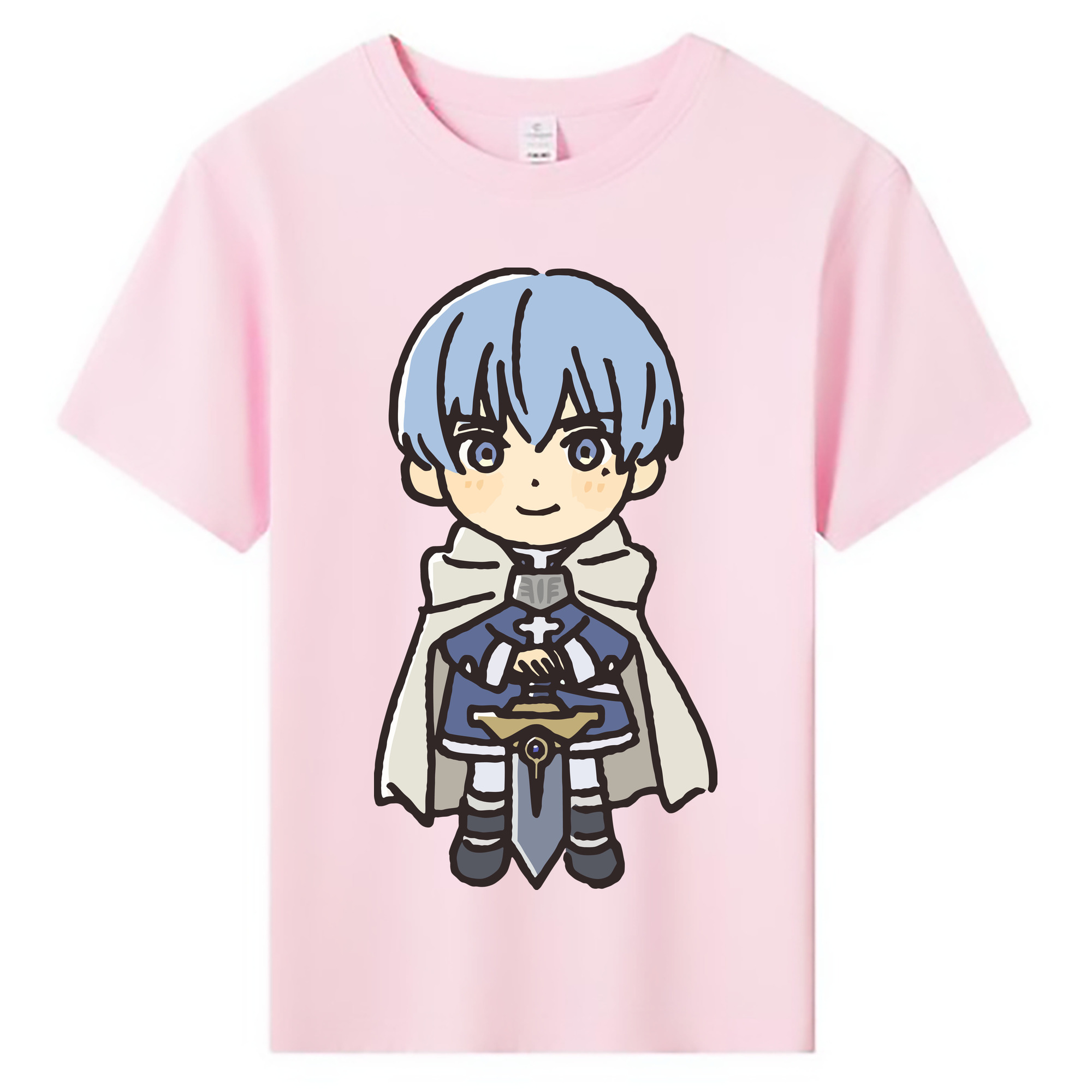 （画像用） 葬送のフリーレン Frieren 綿100％キッズTシャツ（フロントプリント）
