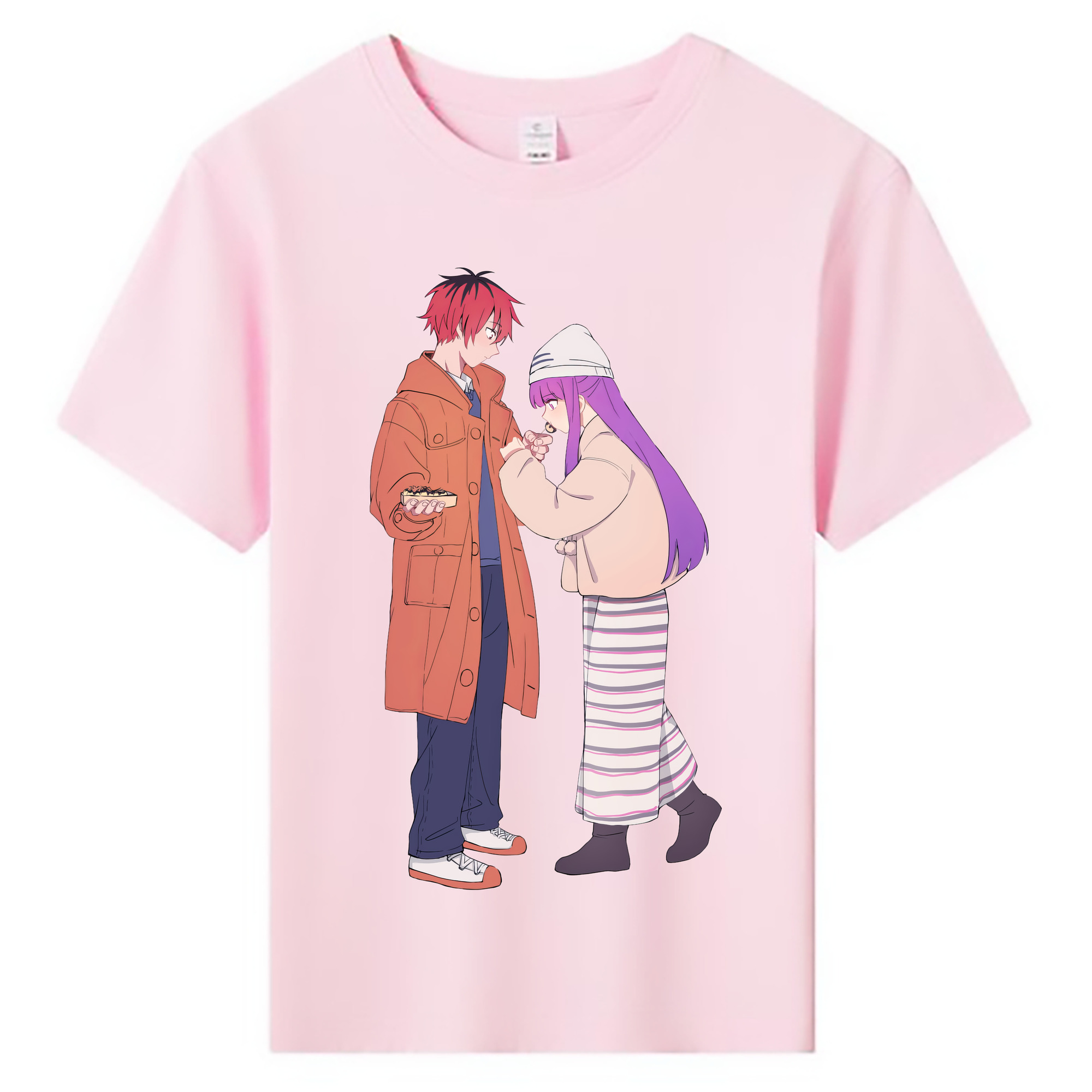 （画像用） 葬送のフリーレン Frieren 綿100％キッズTシャツ（フロントプリント）