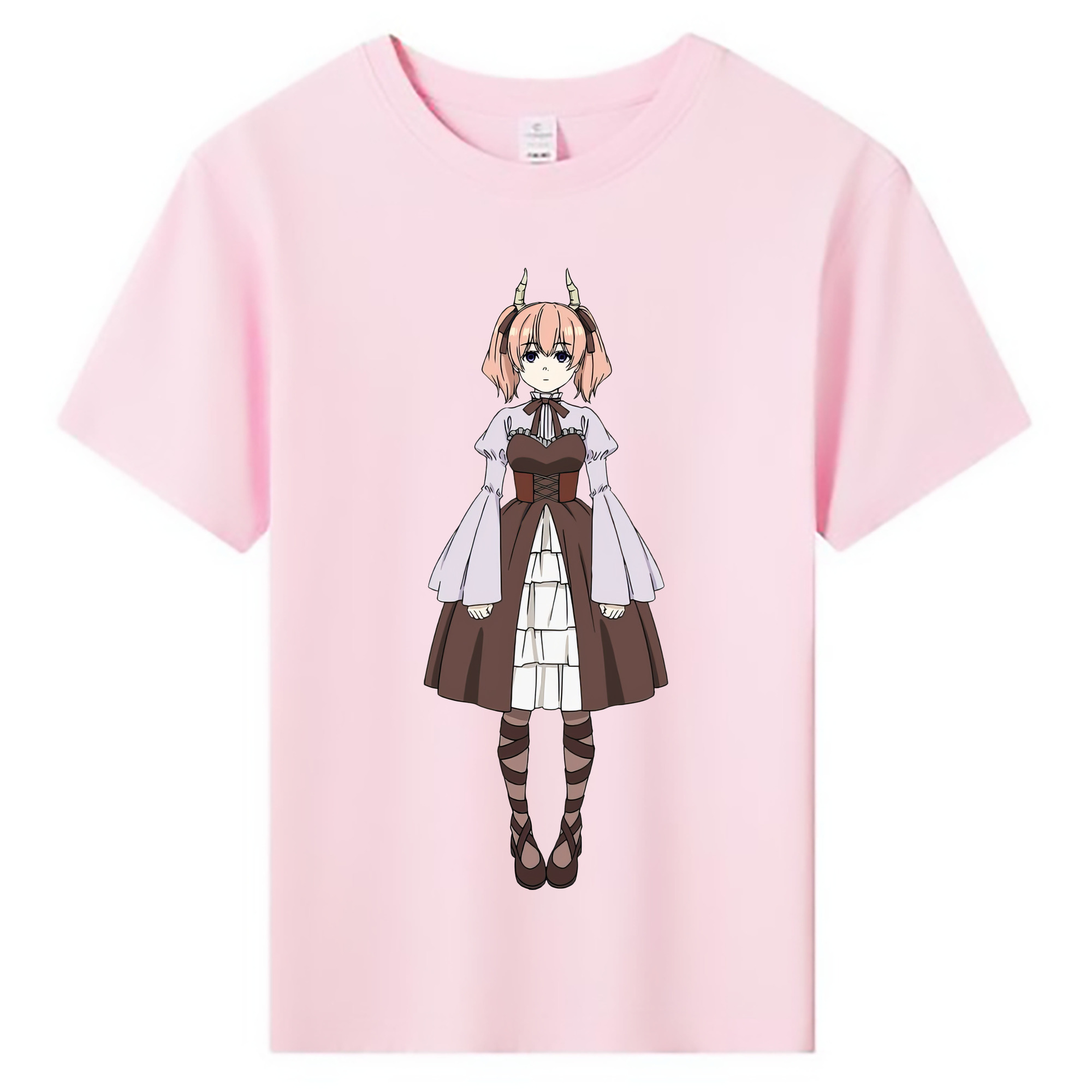 （画像用） 葬送のフリーレン Frieren 綿100％キッズTシャツ（フロントプリント）