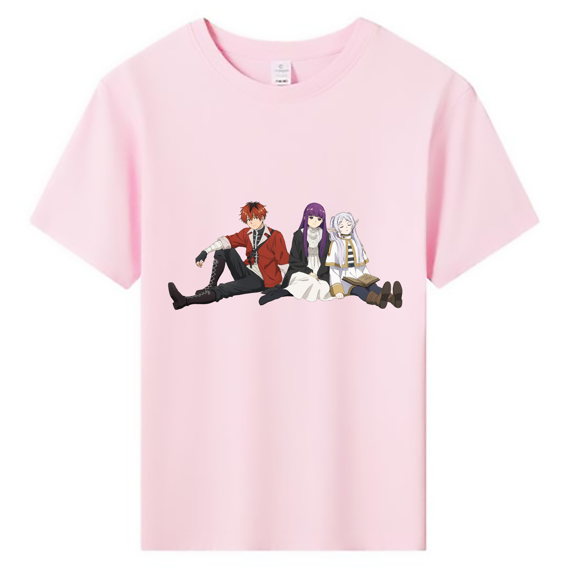 （画像用） 葬送のフリーレン Frieren 綿100％キッズTシャツ（フロントプリント）