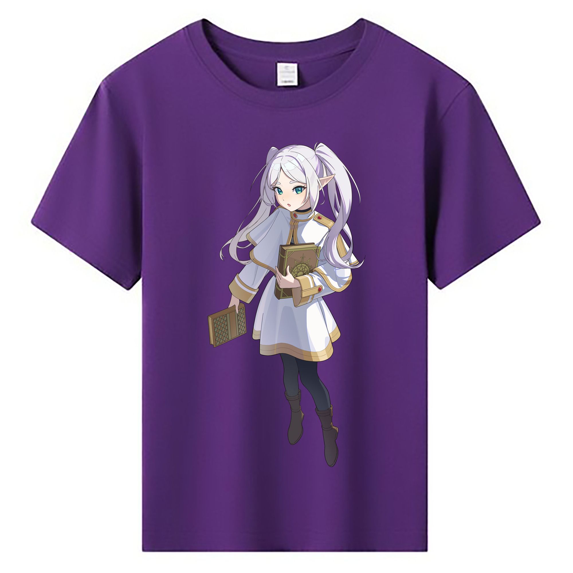 （画像用） 葬送のフリーレン Frieren 綿100％キッズTシャツ（フロントプリント）