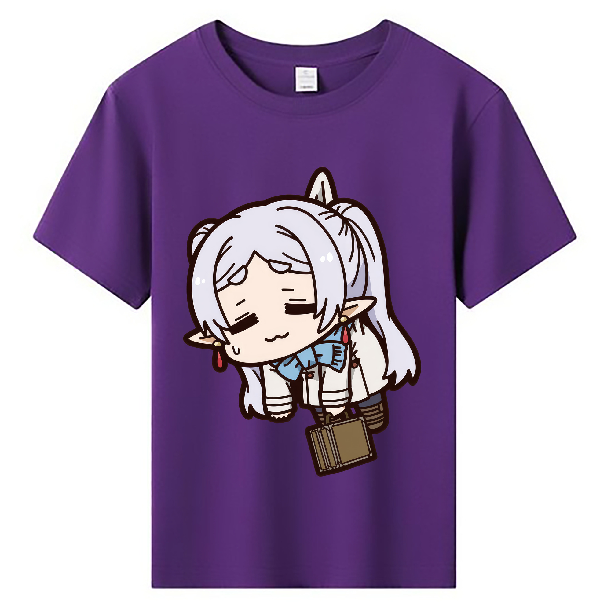 （画像用） 葬送のフリーレン Frieren 綿100％キッズTシャツ（フロントプリント）