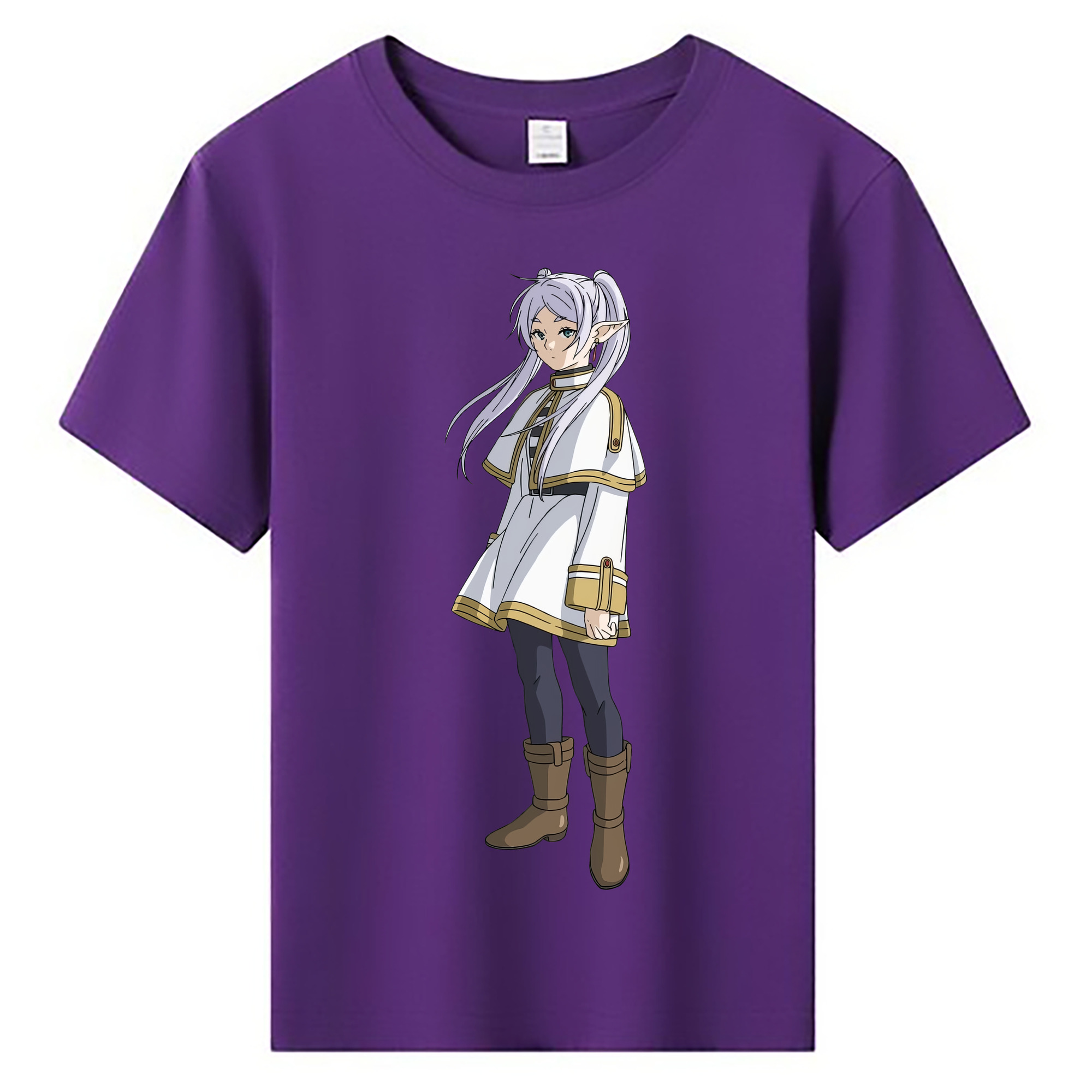 （画像用） 葬送のフリーレン Frieren 綿100％キッズTシャツ（フロントプリント）