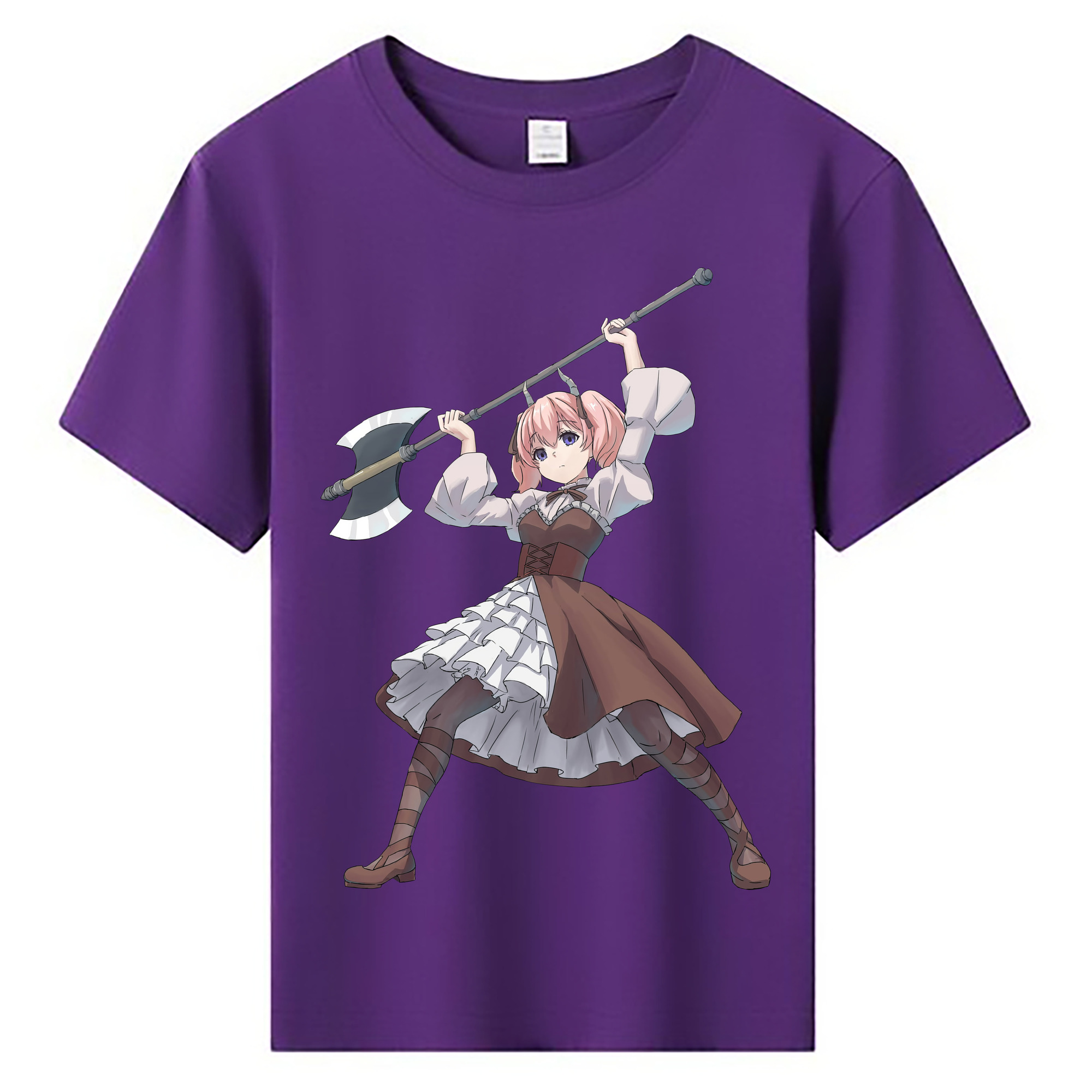 （画像用） 葬送のフリーレン Frieren 綿100％キッズTシャツ（フロントプリント）