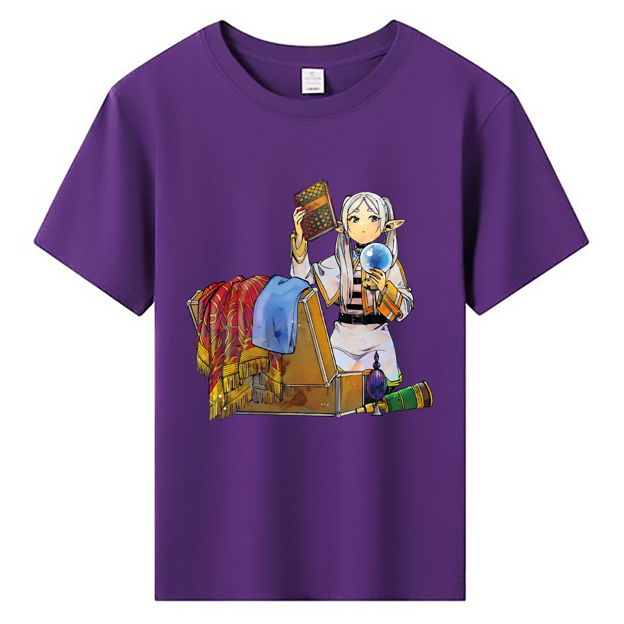 （画像用） 葬送のフリーレン Frieren 綿100％キッズTシャツ（フロントプリント）