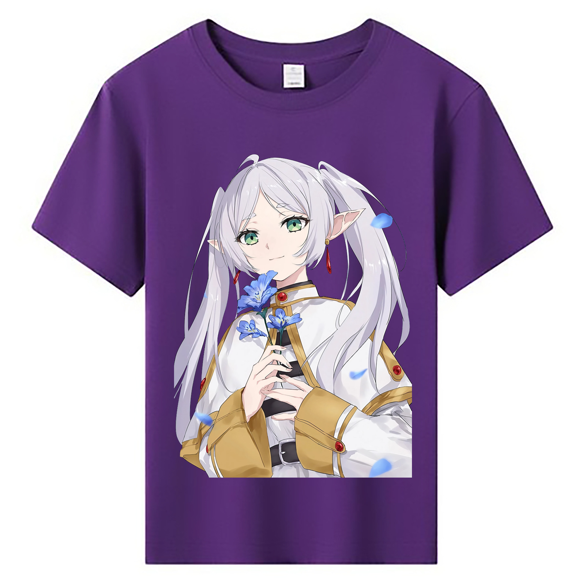 （画像用） 葬送のフリーレン Frieren 綿100％キッズTシャツ（フロントプリント）