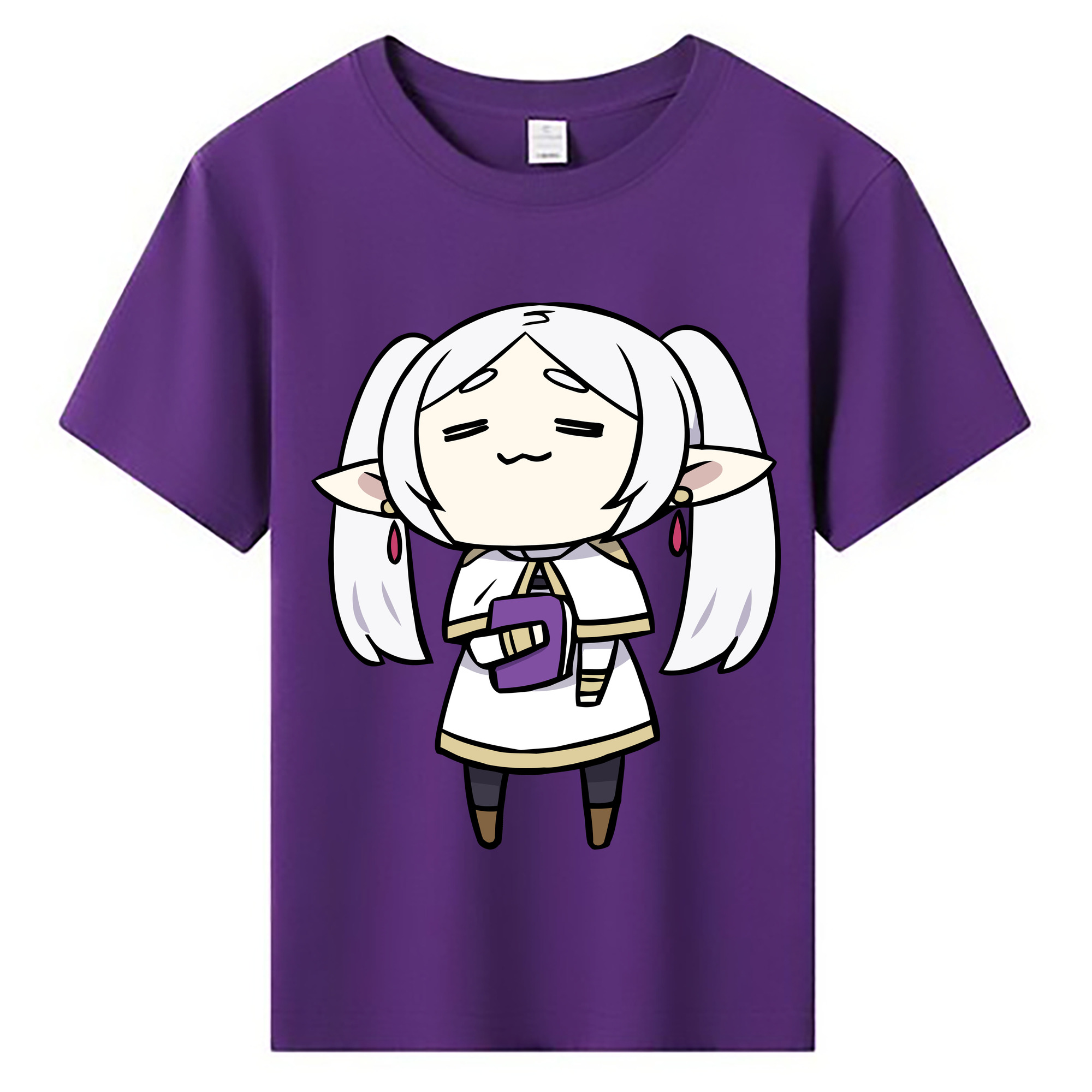 （画像用） 葬送のフリーレン Frieren 綿100％キッズTシャツ（フロントプリント）