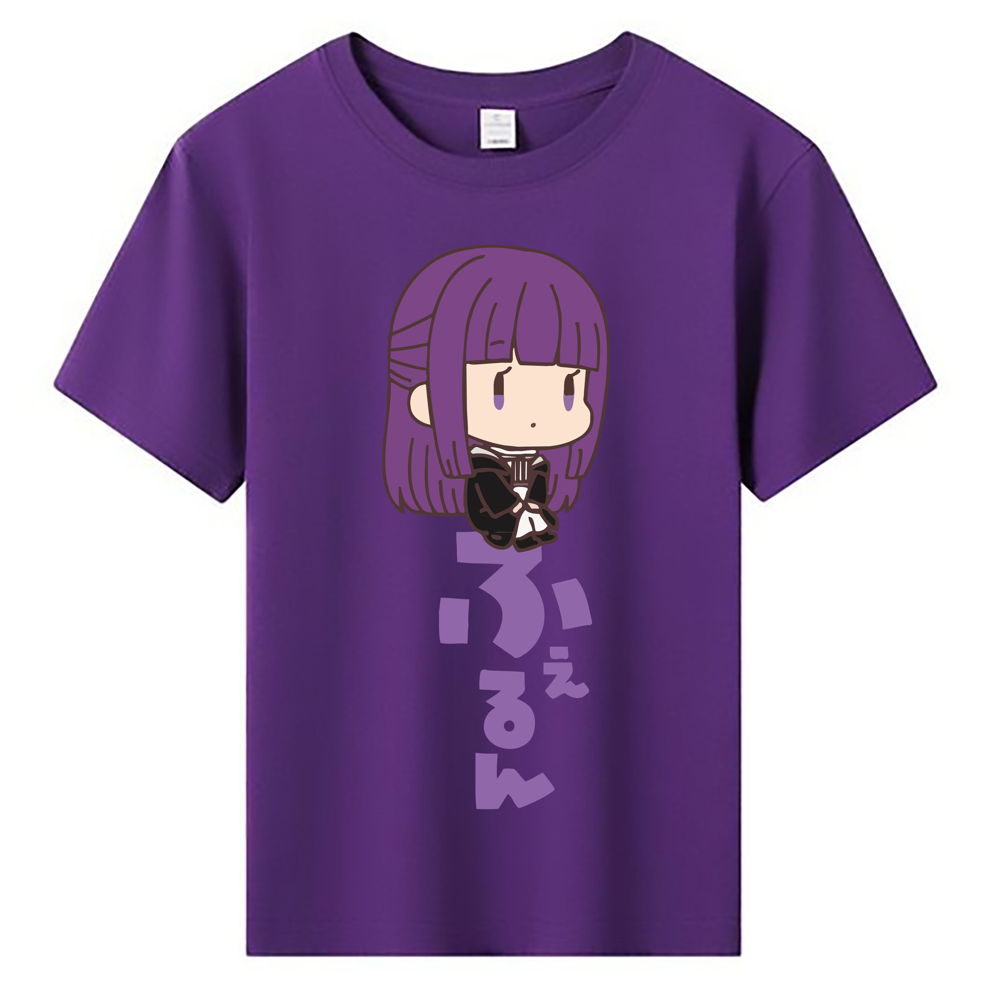 （画像用） 葬送のフリーレン Frieren 綿100％キッズTシャツ（フロントプリント）